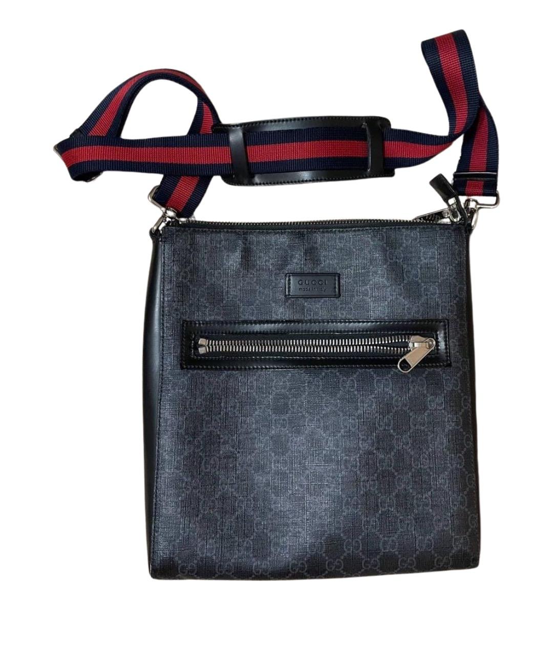 GUCCI Антрацитовая сумка на плечо, фото 1