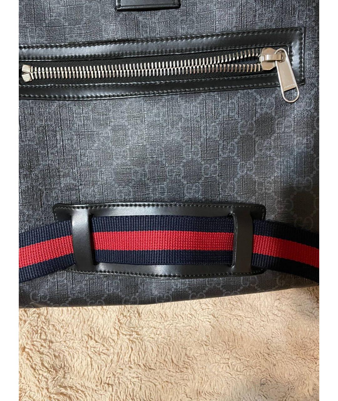 GUCCI Антрацитовая сумка на плечо, фото 9