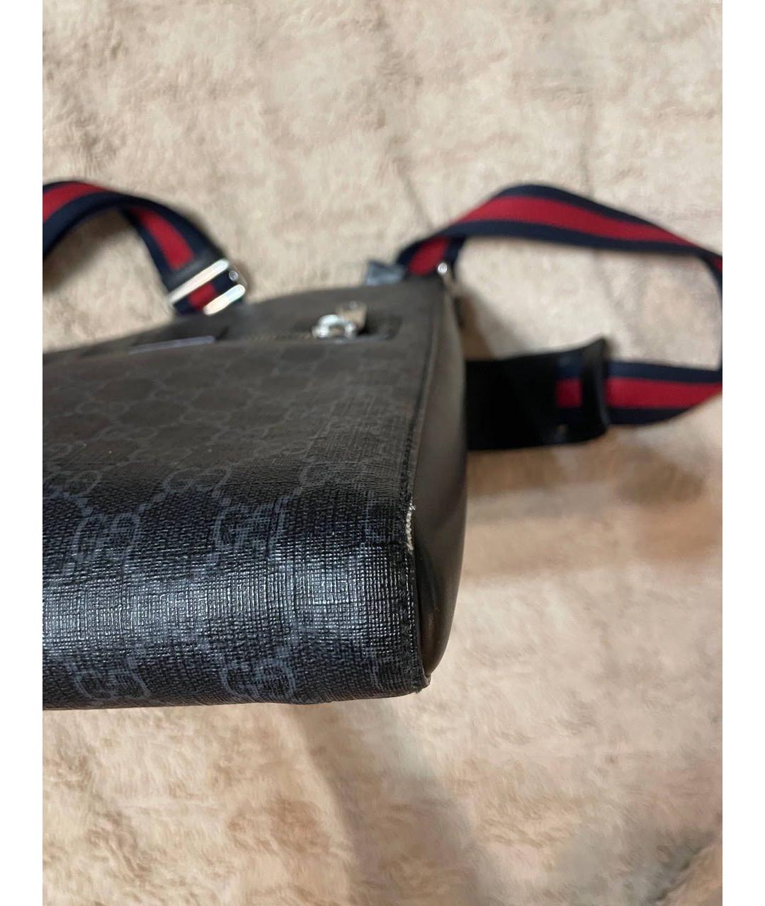 GUCCI Антрацитовая сумка на плечо, фото 7