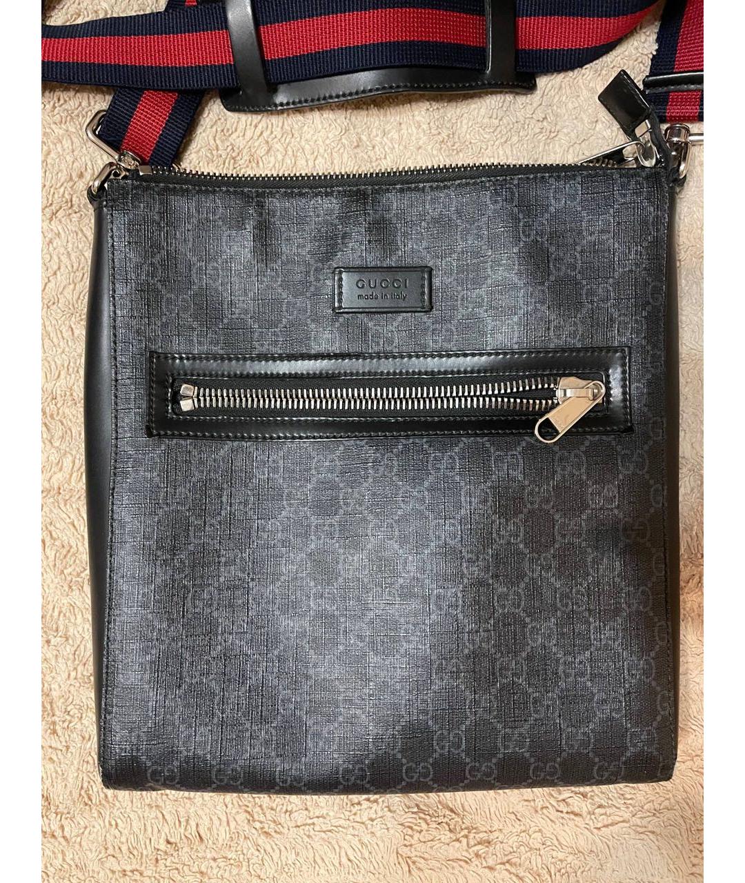 GUCCI Антрацитовая сумка на плечо, фото 3