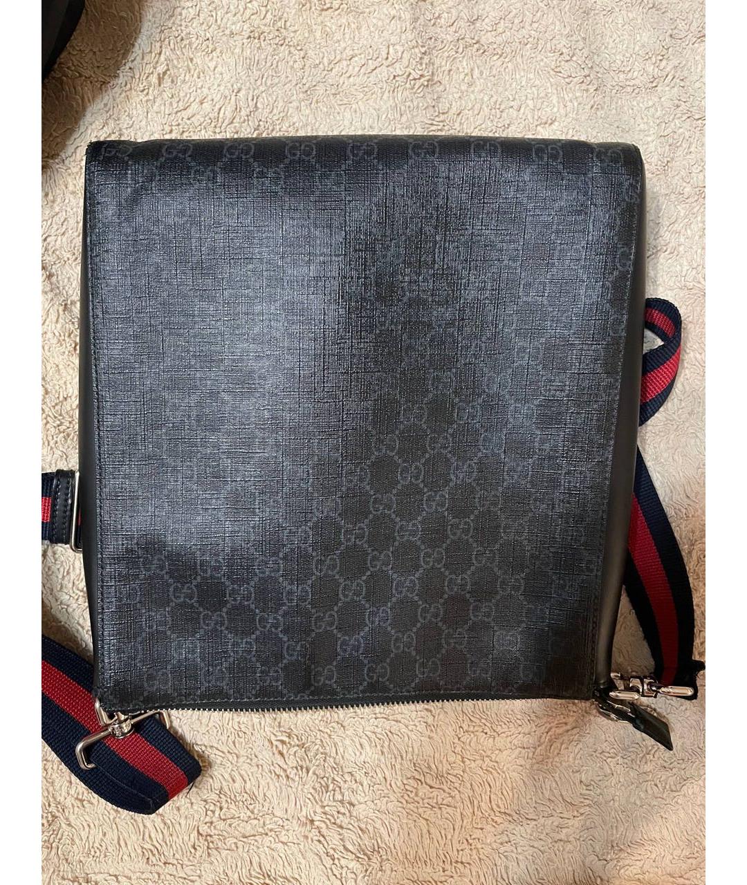 GUCCI Антрацитовая сумка на плечо, фото 4