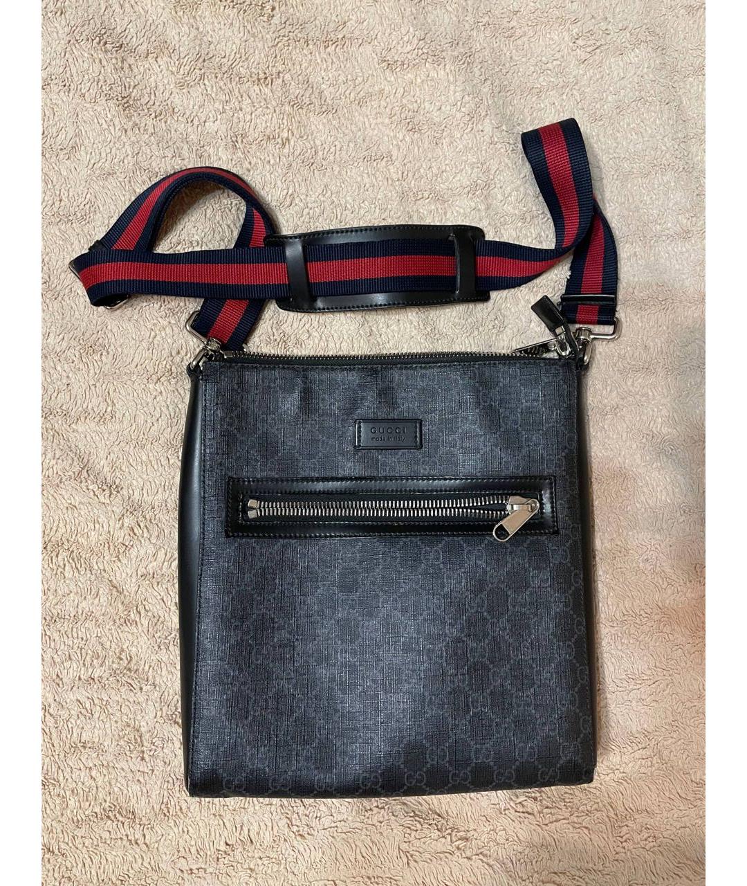 GUCCI Антрацитовая сумка на плечо, фото 2