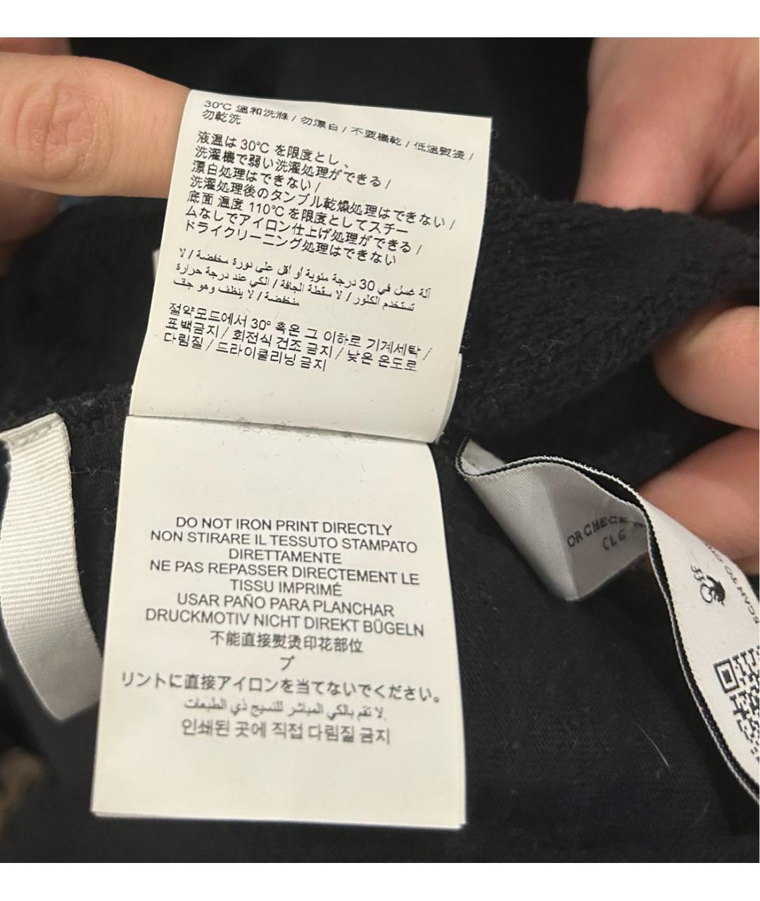 OFF-WHITE Черные хлопковые повседневные брюки, фото 8