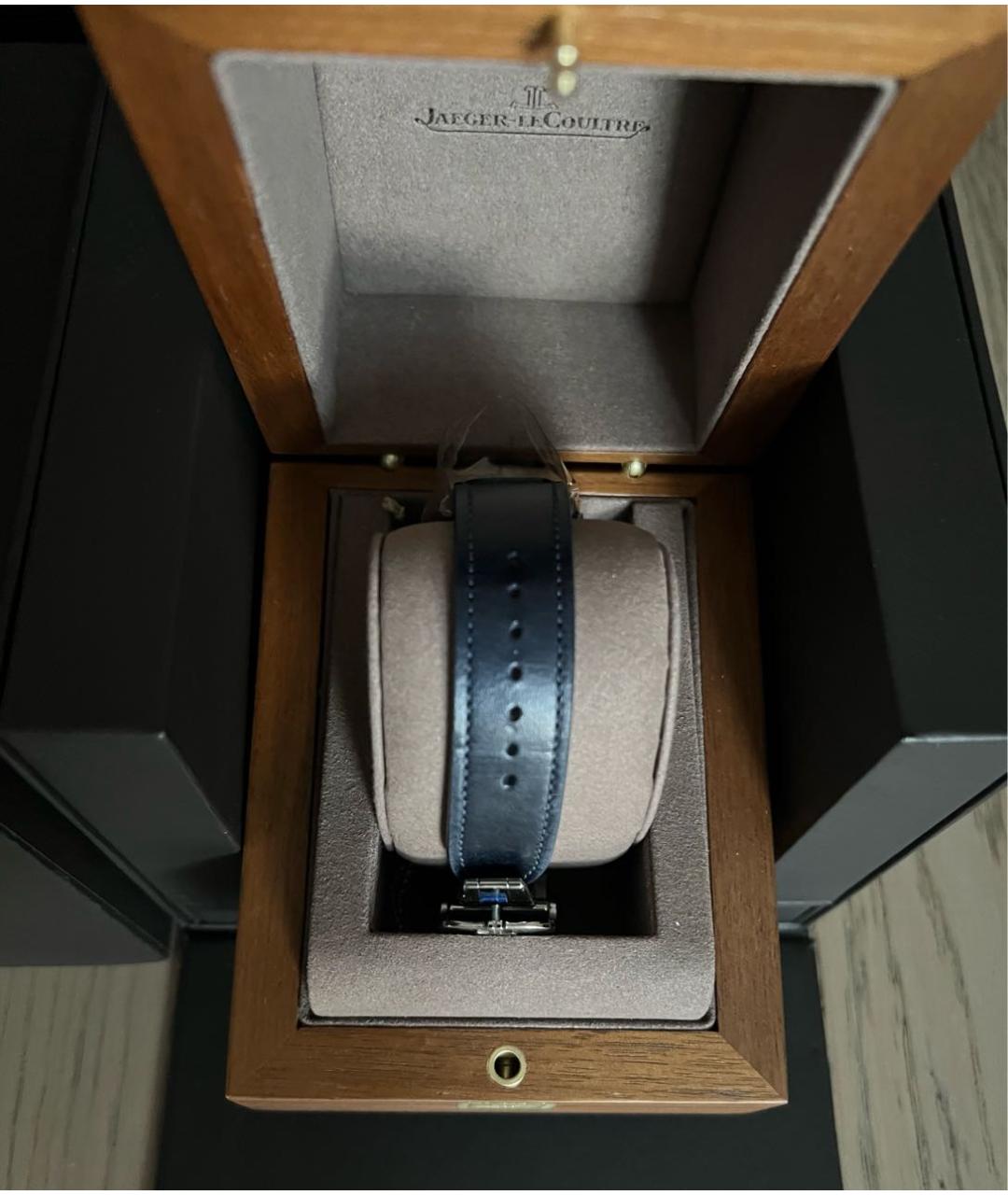 Jaeger LeCoultre Синие стальные часы, фото 8