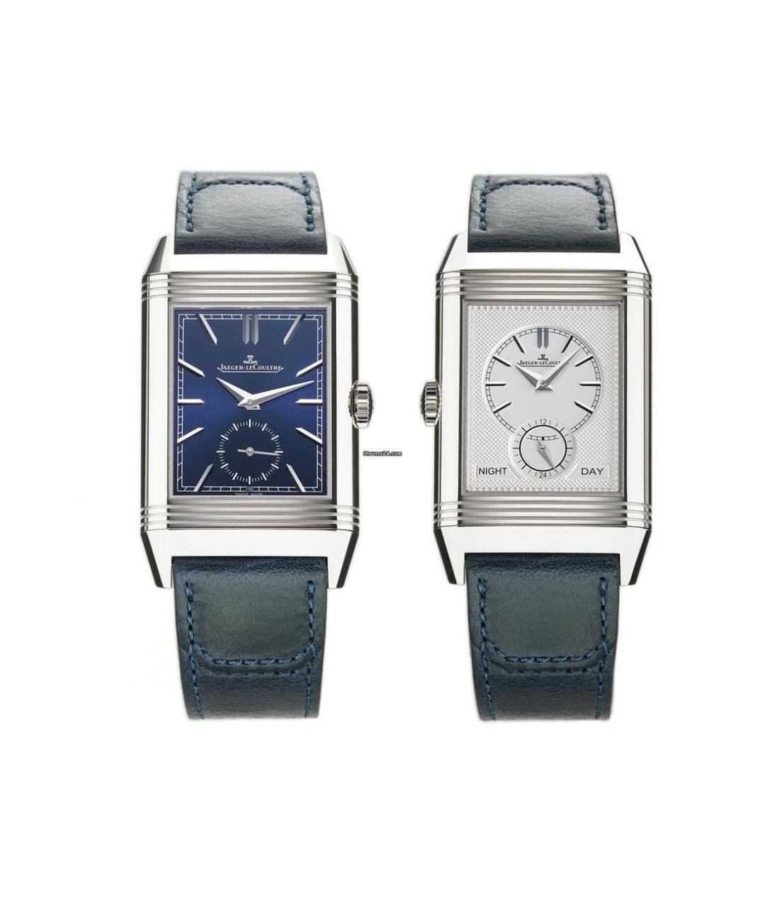 Jaeger LeCoultre Синие стальные часы, фото 5