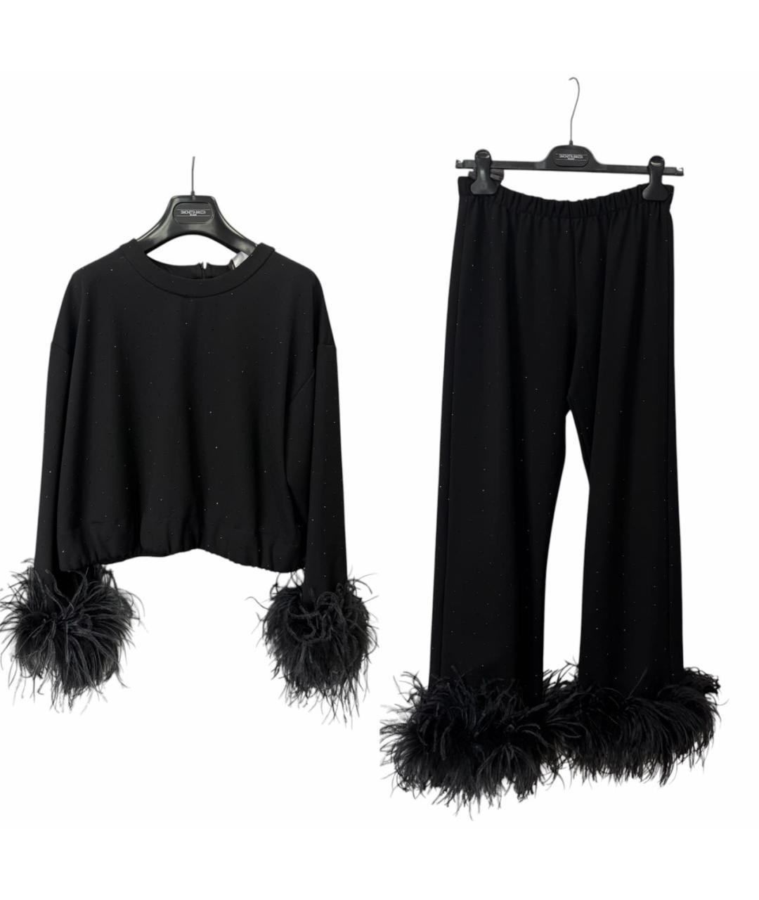 SIMONETTA RAVIZZA Черный костюм с брюками, фото 7