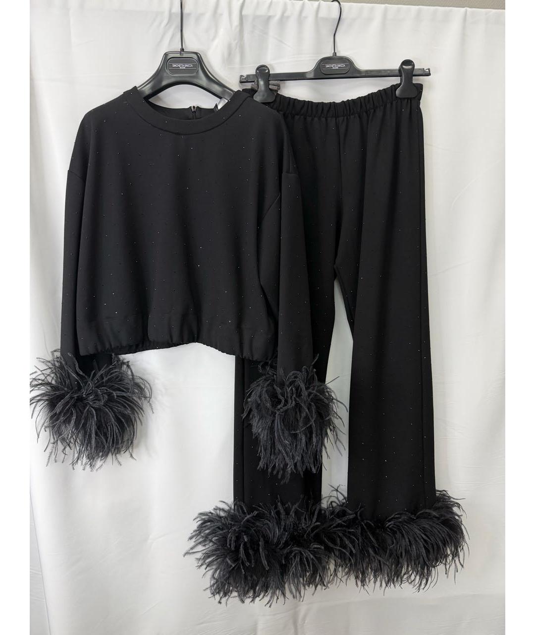 SIMONETTA RAVIZZA Черный костюм с брюками, фото 2