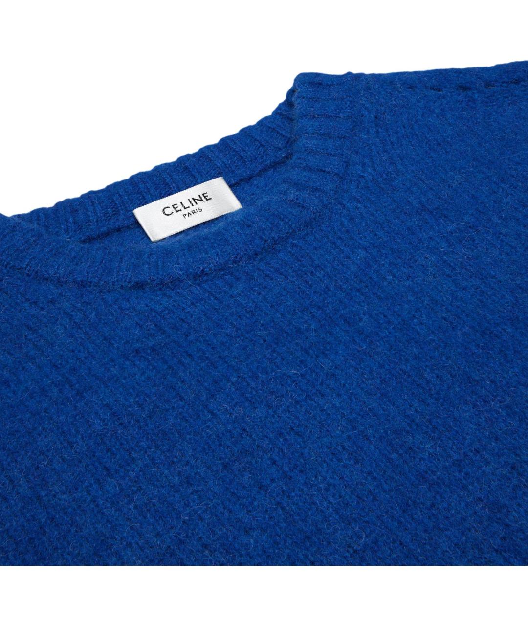 CELINE Синий джемпер / свитер, фото 3