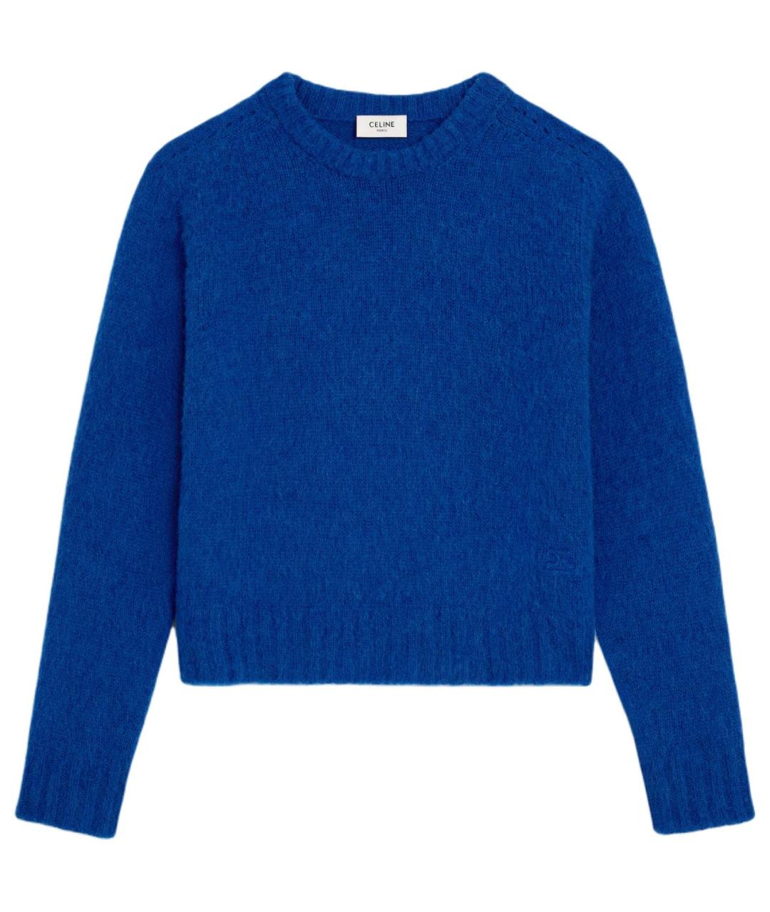 CELINE Синий джемпер / свитер, фото 1