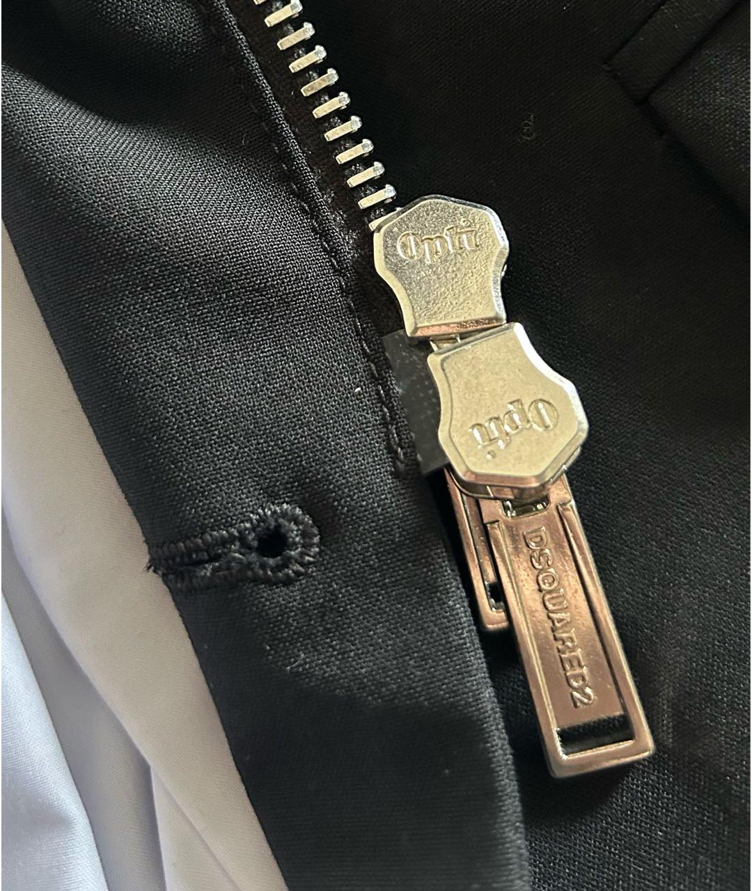 DSQUARED2 Черный шерстяной пиджак, фото 5