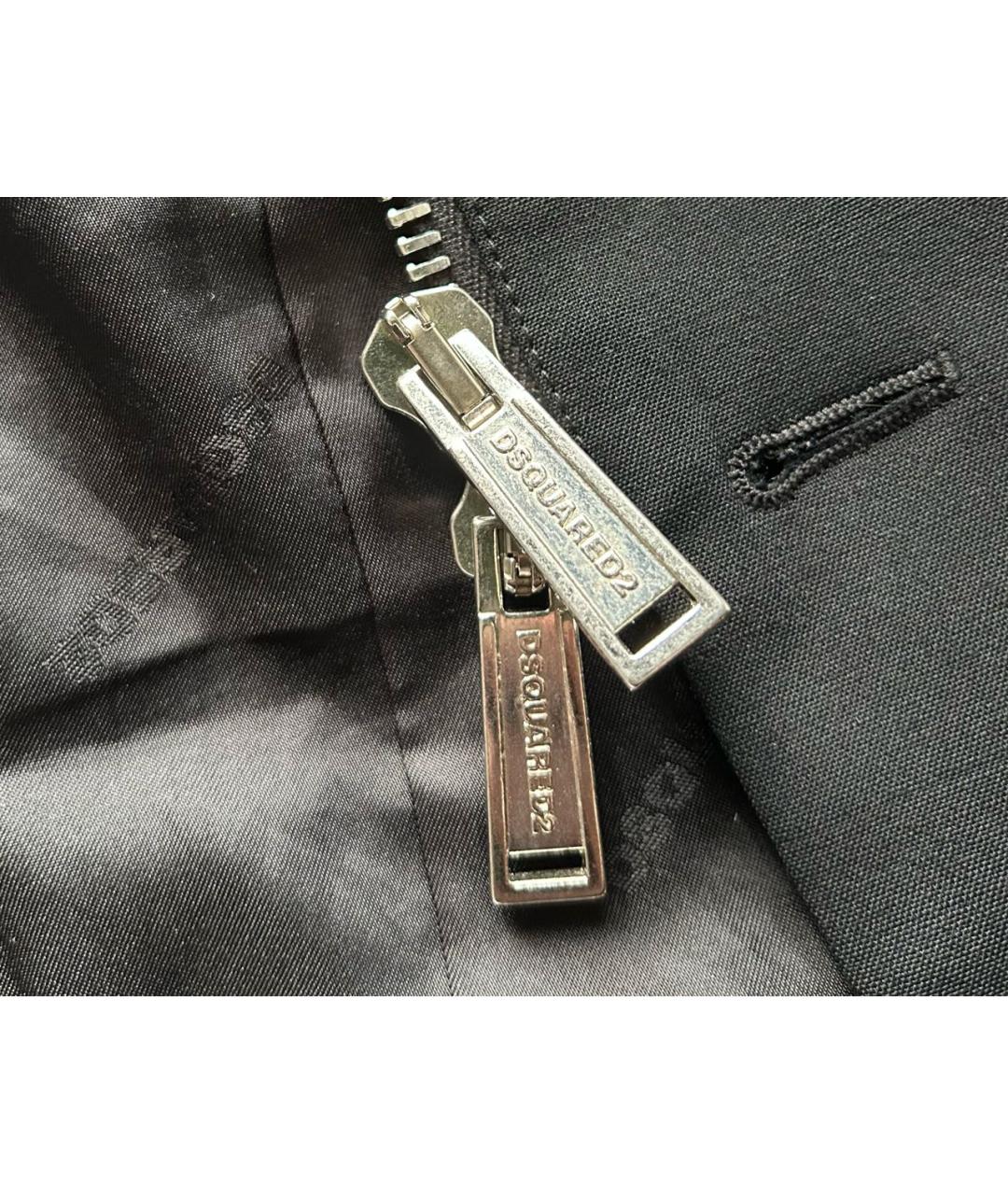 DSQUARED2 Черный шерстяной пиджак, фото 6