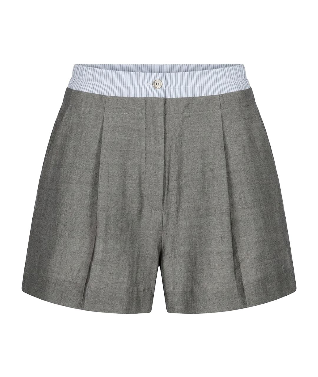 SANDRO Серые шерстяные шорты, фото 1