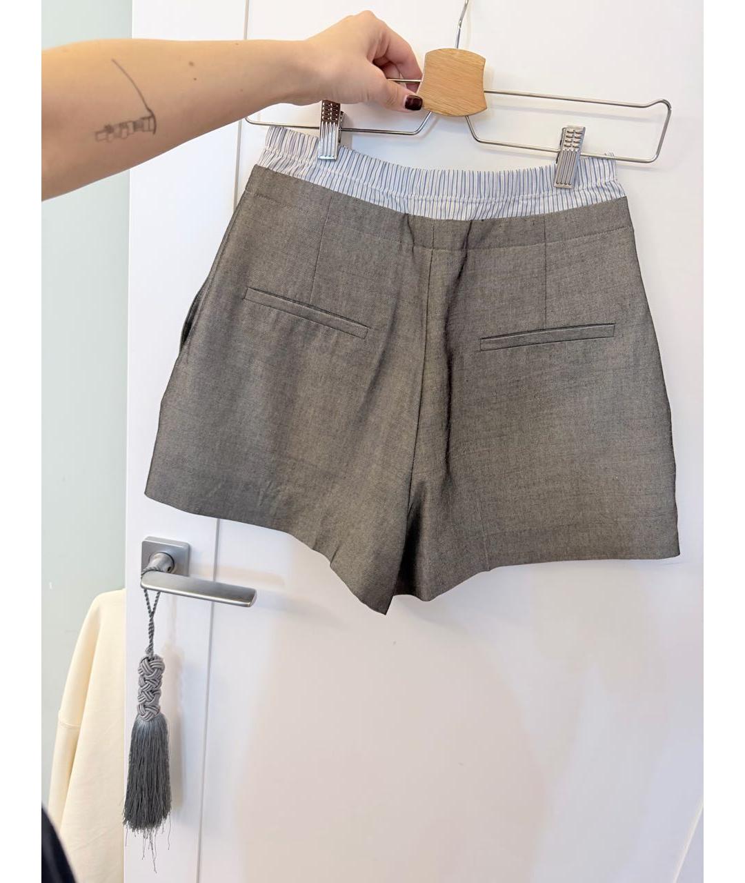 SANDRO Серые шерстяные шорты, фото 2