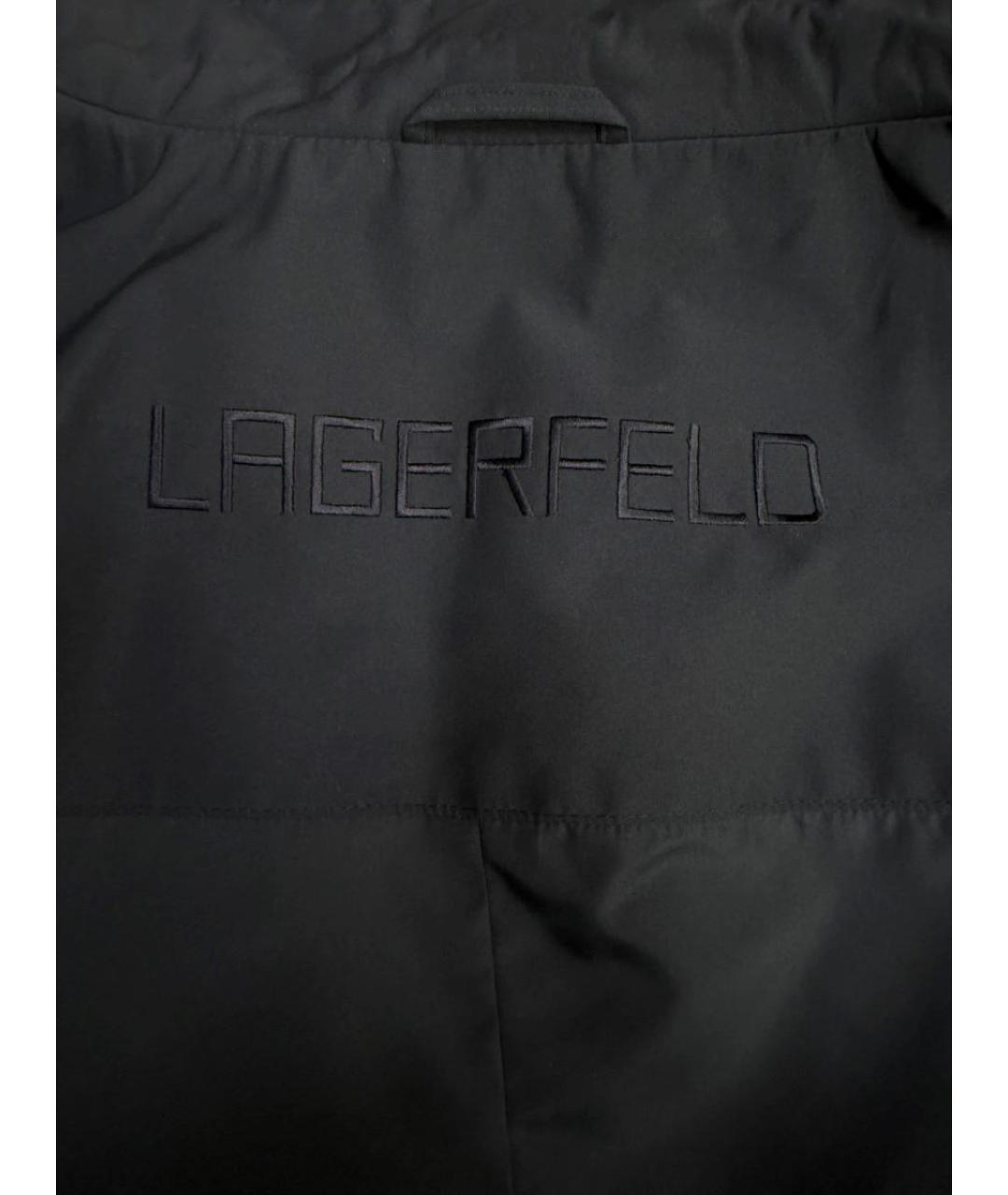 KARL LAGERFELD Синий полиэстеровый тренч / плащ, фото 6