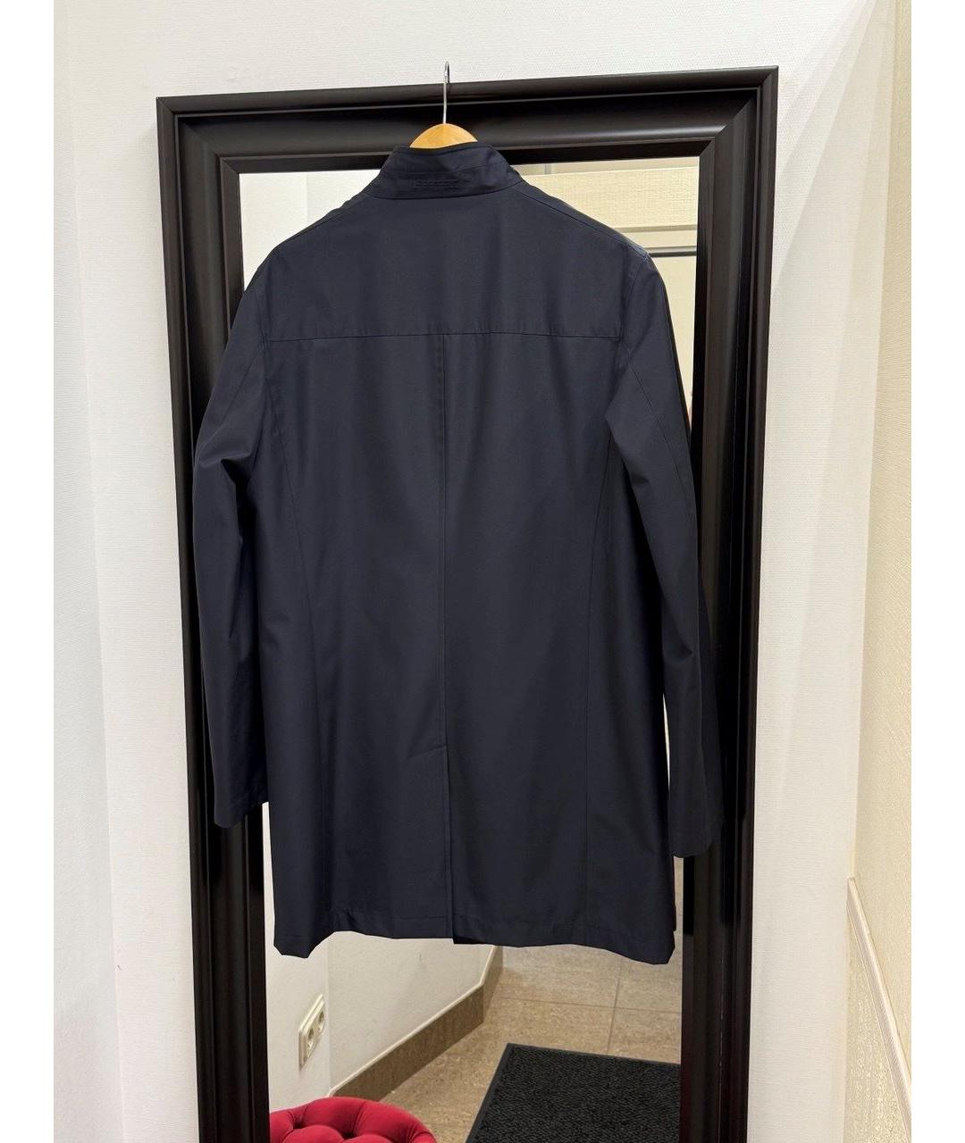 KARL LAGERFELD Синий полиэстеровый тренч / плащ, фото 3