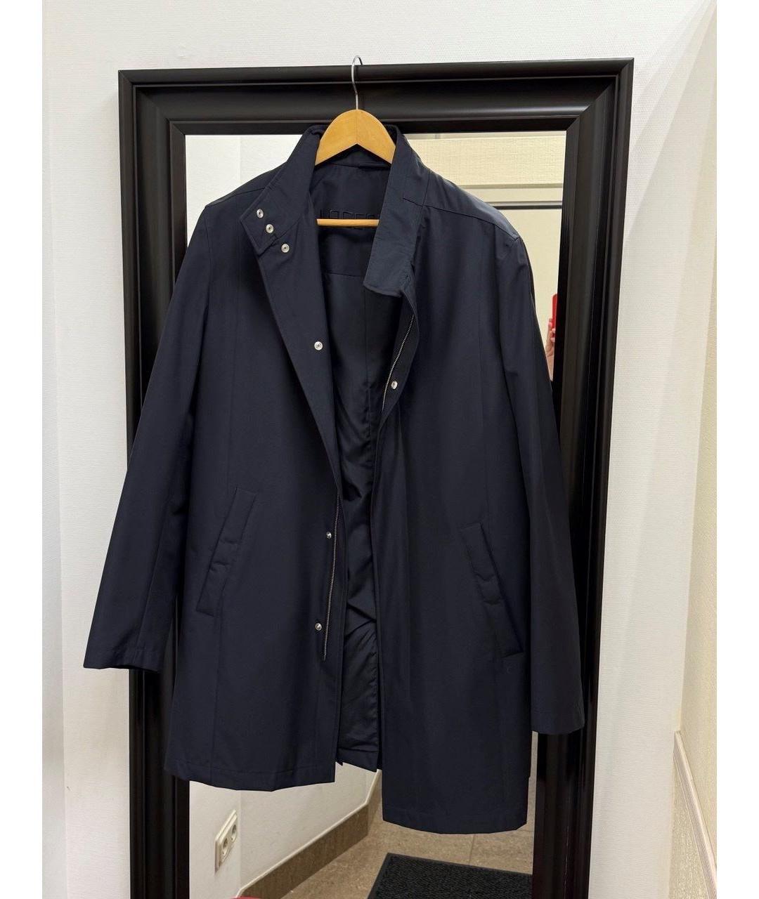 KARL LAGERFELD Синий полиэстеровый тренч / плащ, фото 2