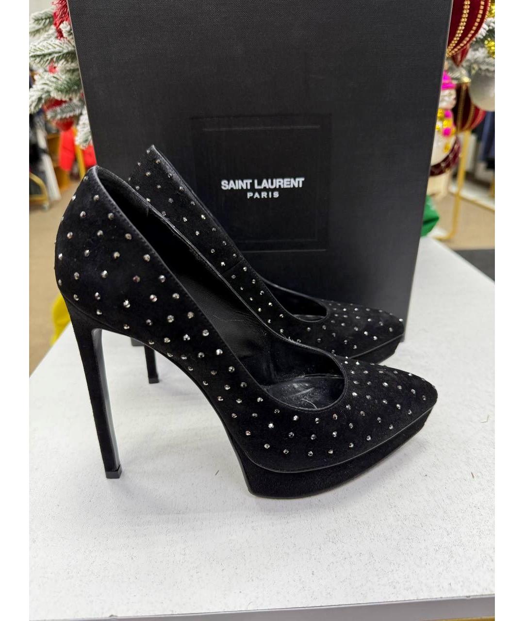 SAINT LAURENT Черные туфли, фото 2