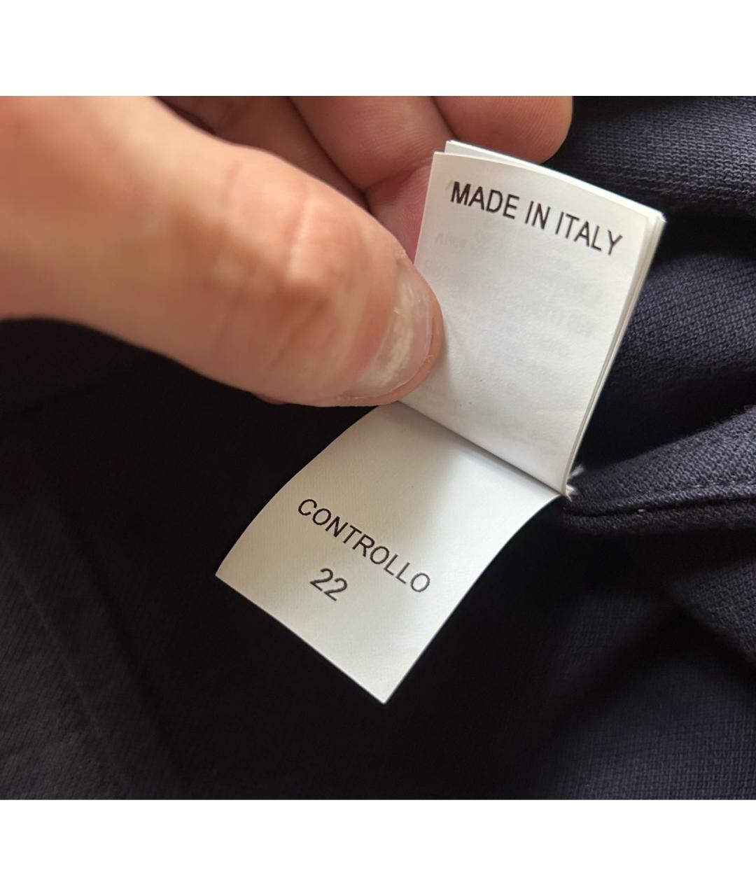 BRUNELLO CUCINELLI Синяя хлопковая кэжуал рубашка, фото 7