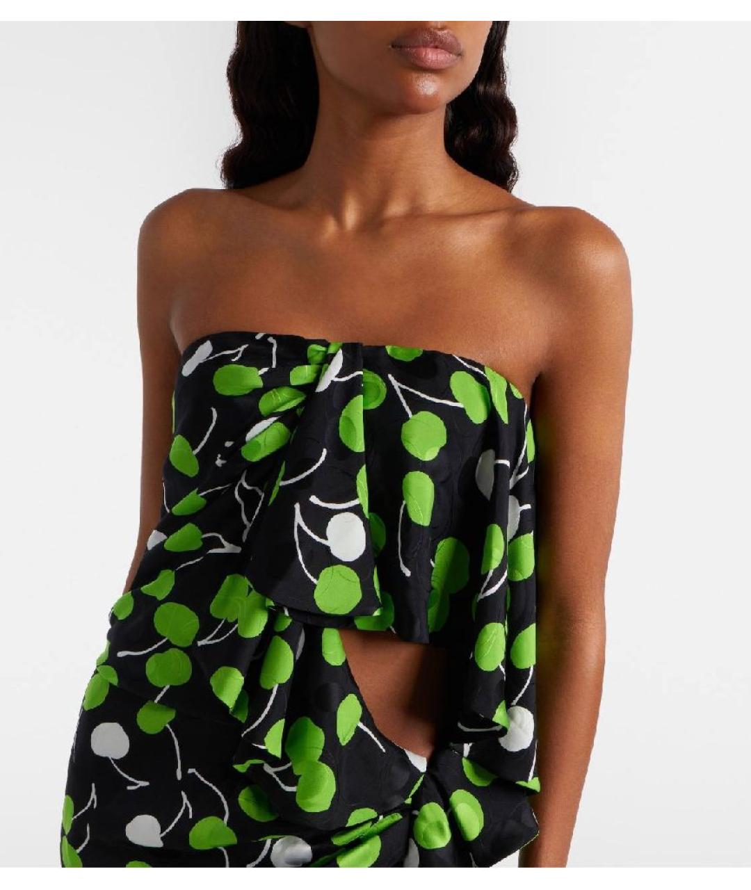 SAINT LAURENT Мульти шелковое вечернее платье, фото 3