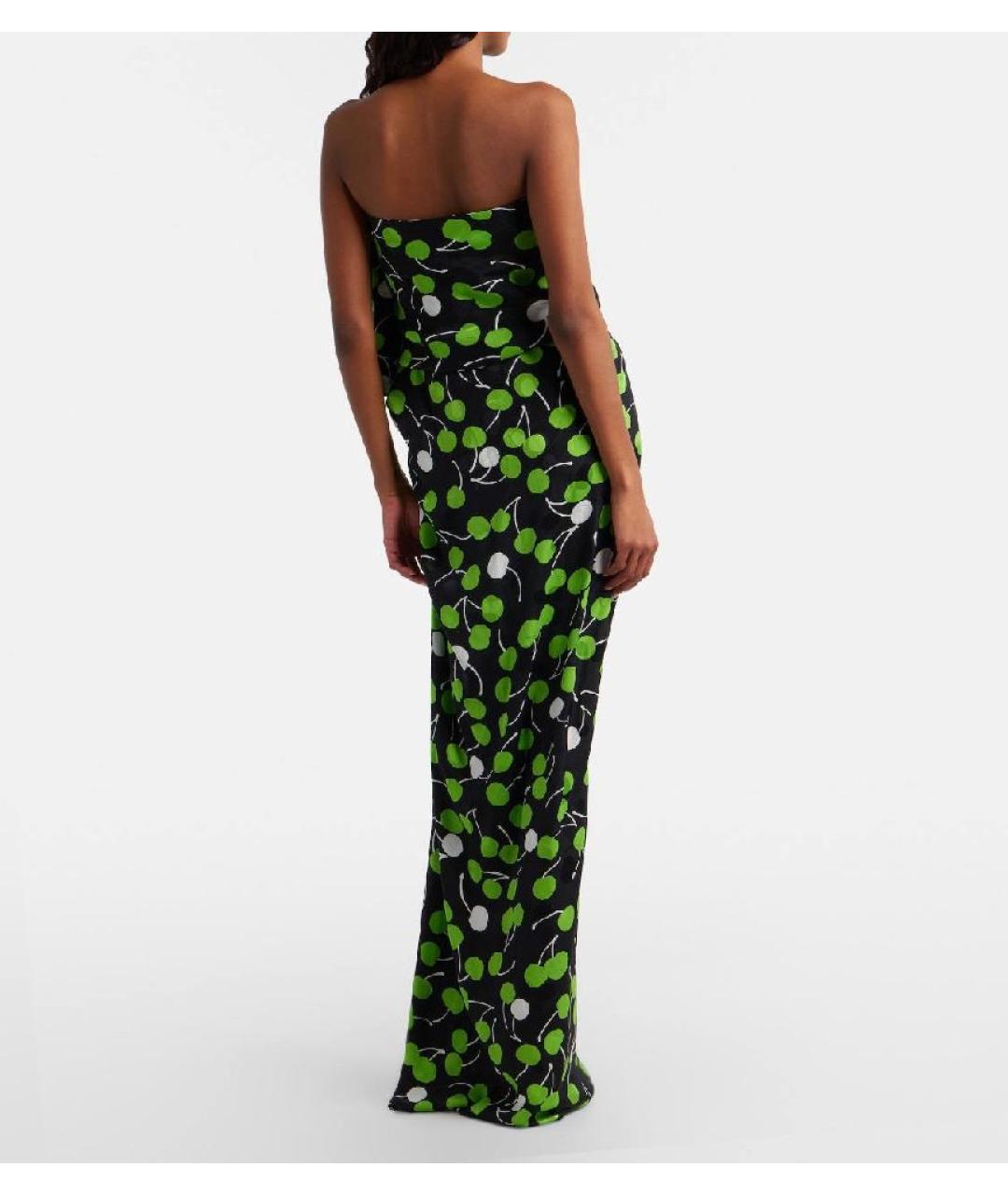 SAINT LAURENT Мульти шелковое вечернее платье, фото 2