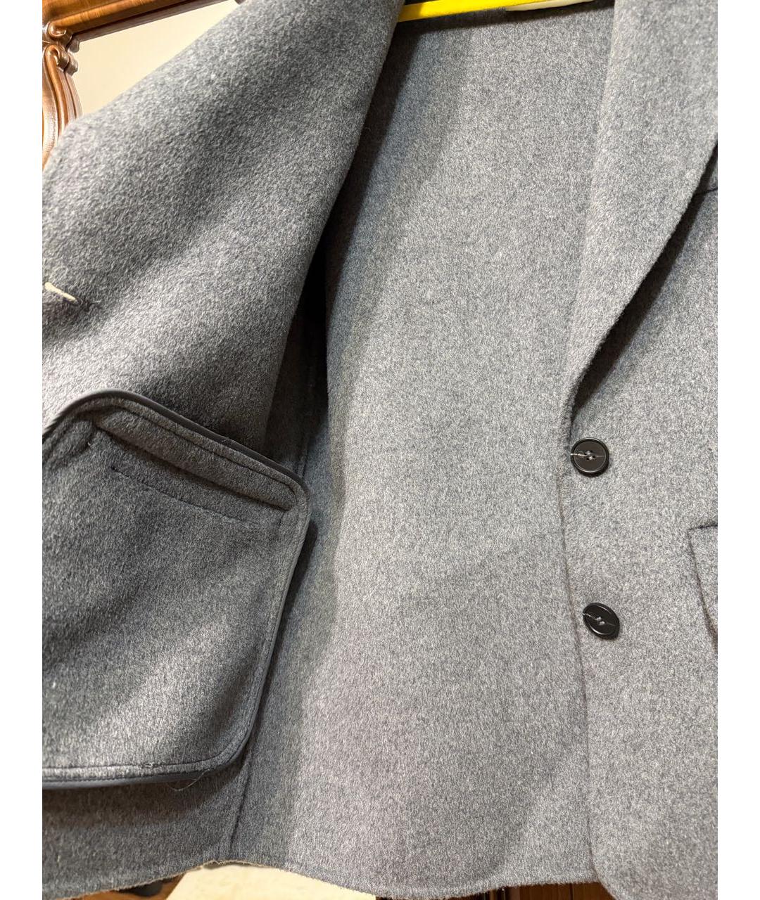 ERMANNO FIRENZE Серый жакет/пиджак, фото 7