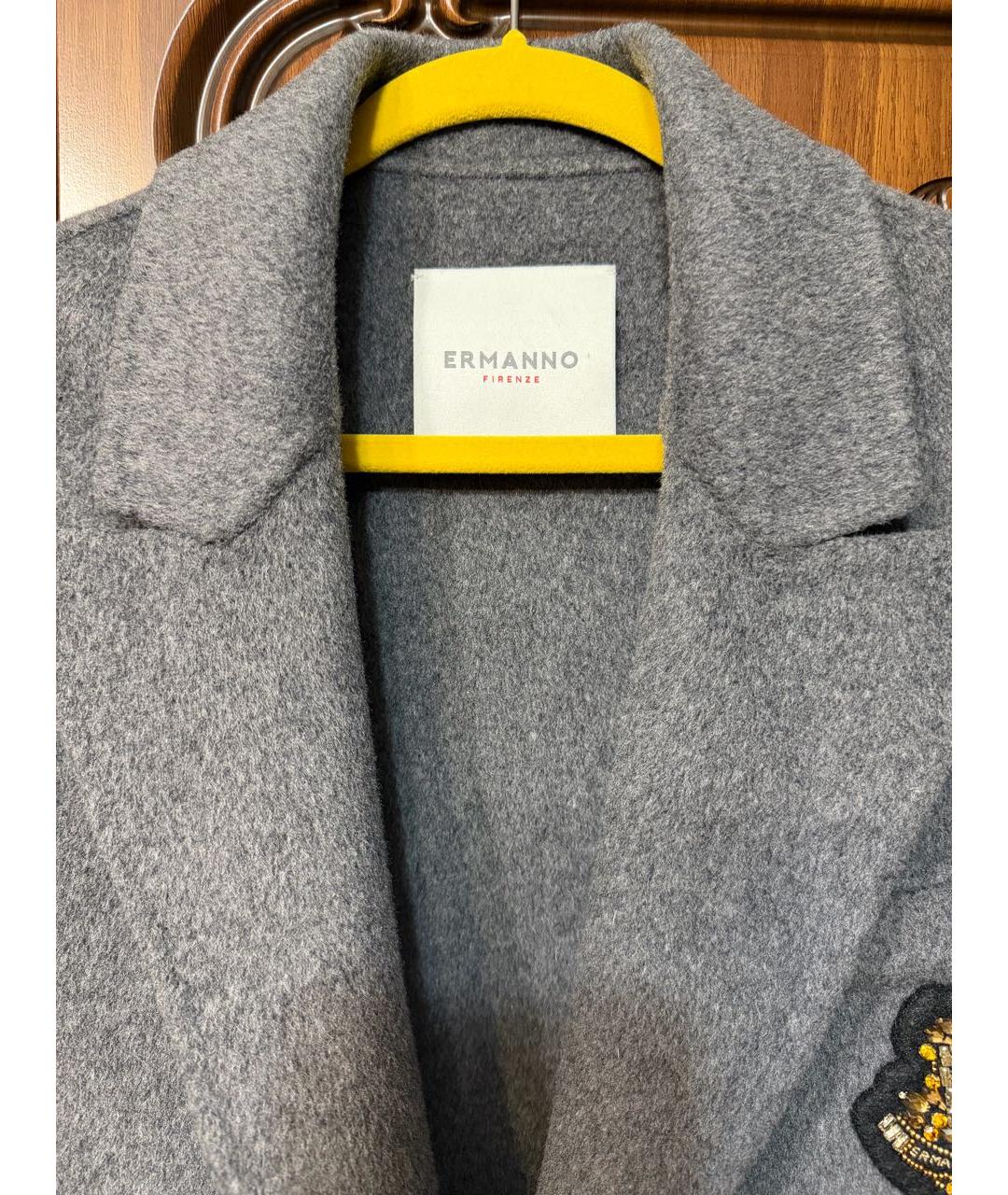 ERMANNO FIRENZE Серый жакет/пиджак, фото 3