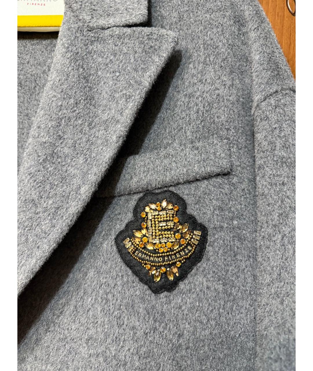 ERMANNO FIRENZE Серый жакет/пиджак, фото 4