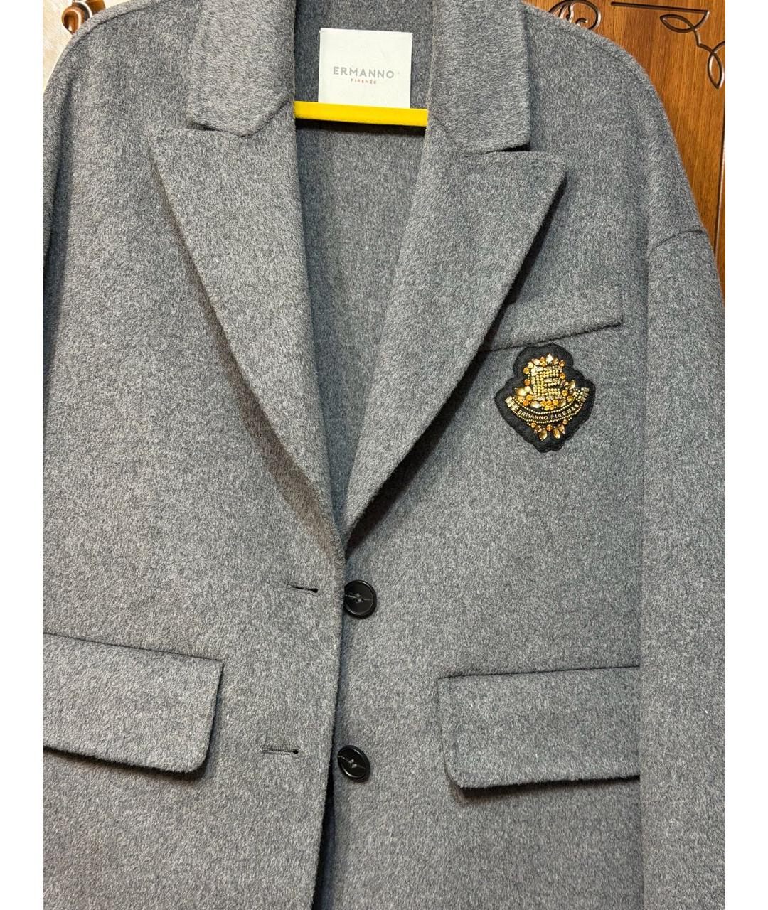 ERMANNO FIRENZE Серый жакет/пиджак, фото 5