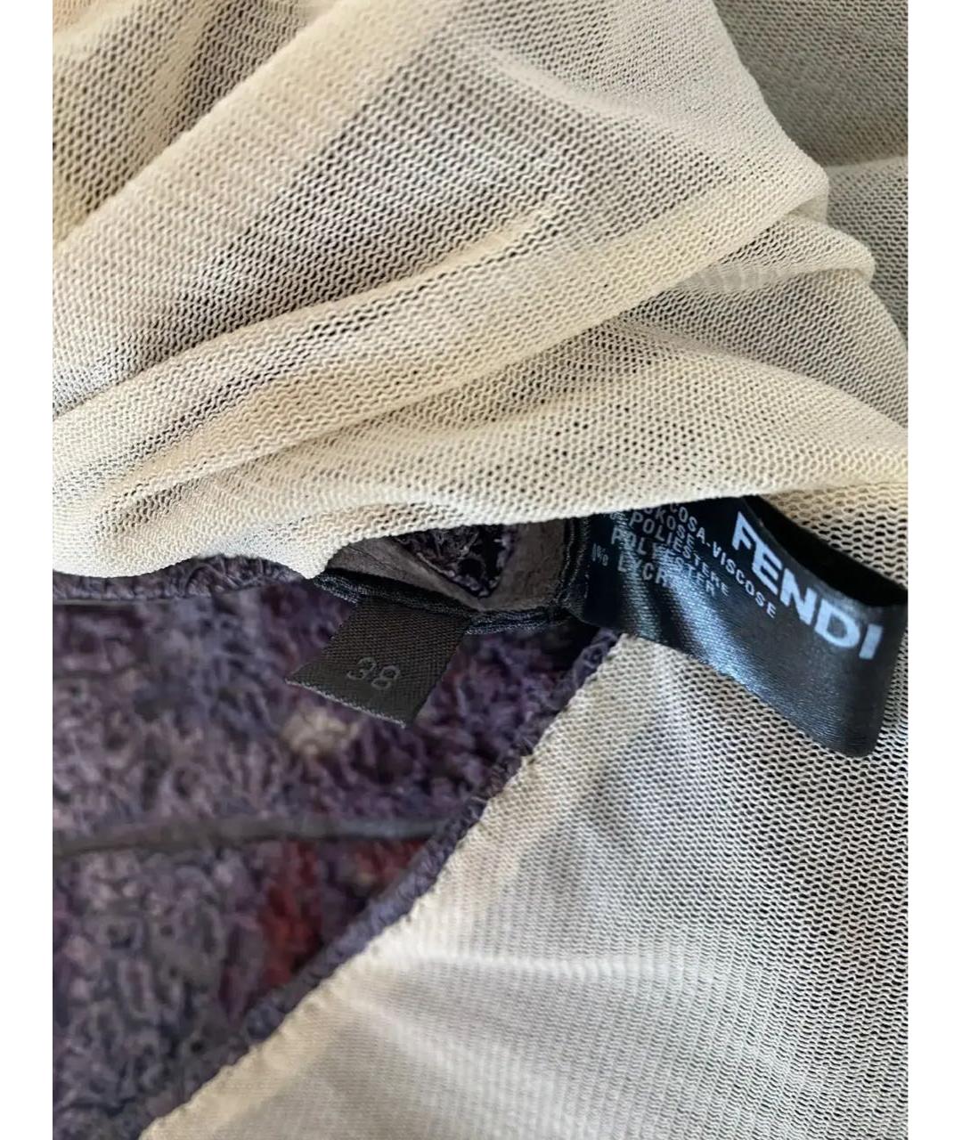 FENDI Мульти вечернее платье, фото 6