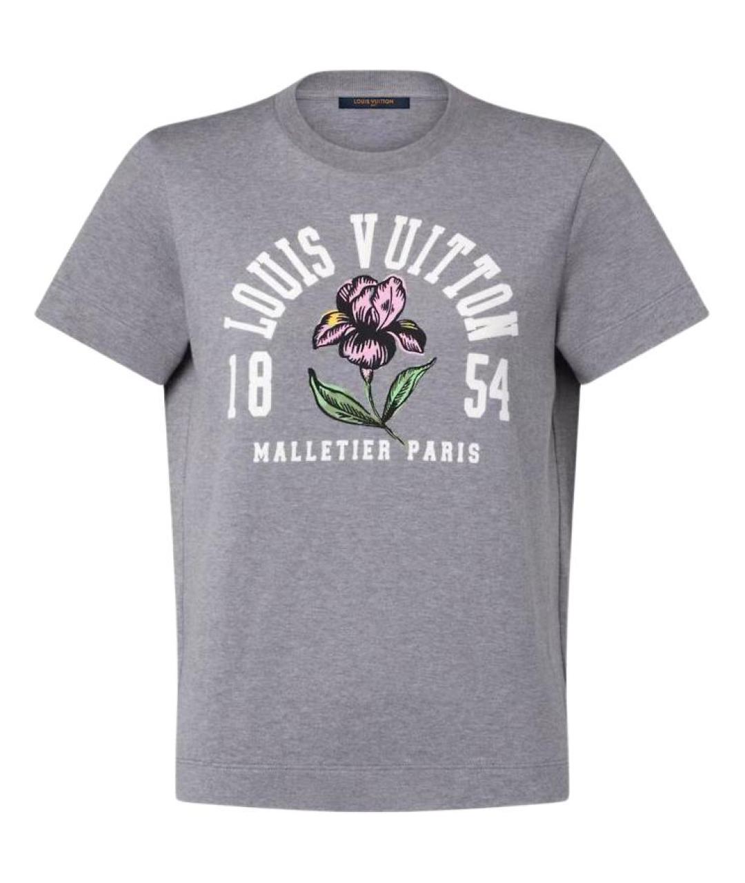 LOUIS VUITTON Серая футболка, фото 1