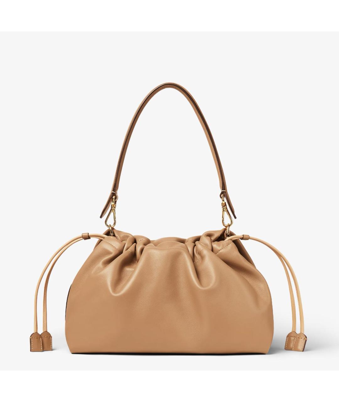 FENDI Коричневая кожаная сумка через плечо, фото 3