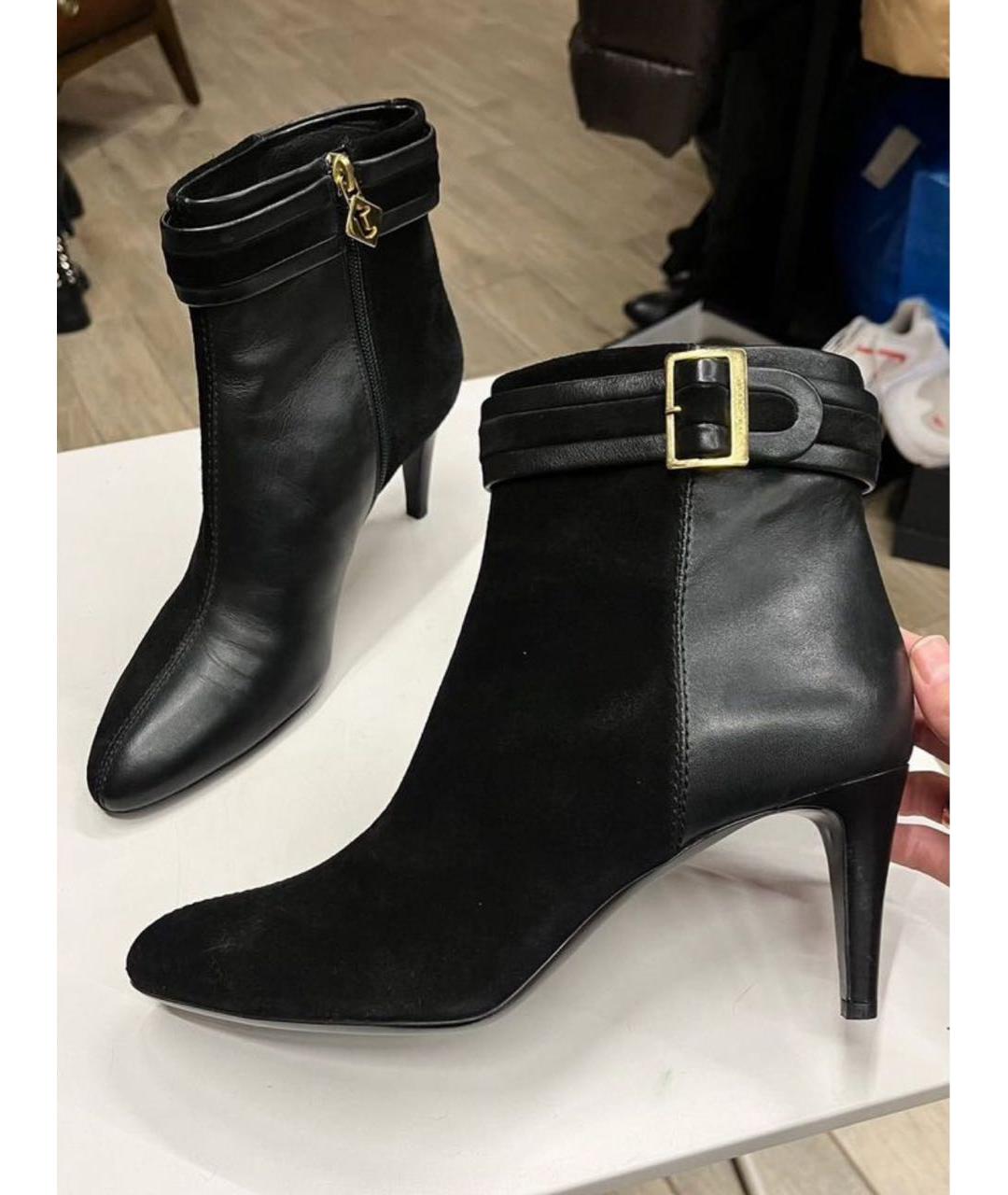 TESTONI Черные кожаные ботильоны, фото 9