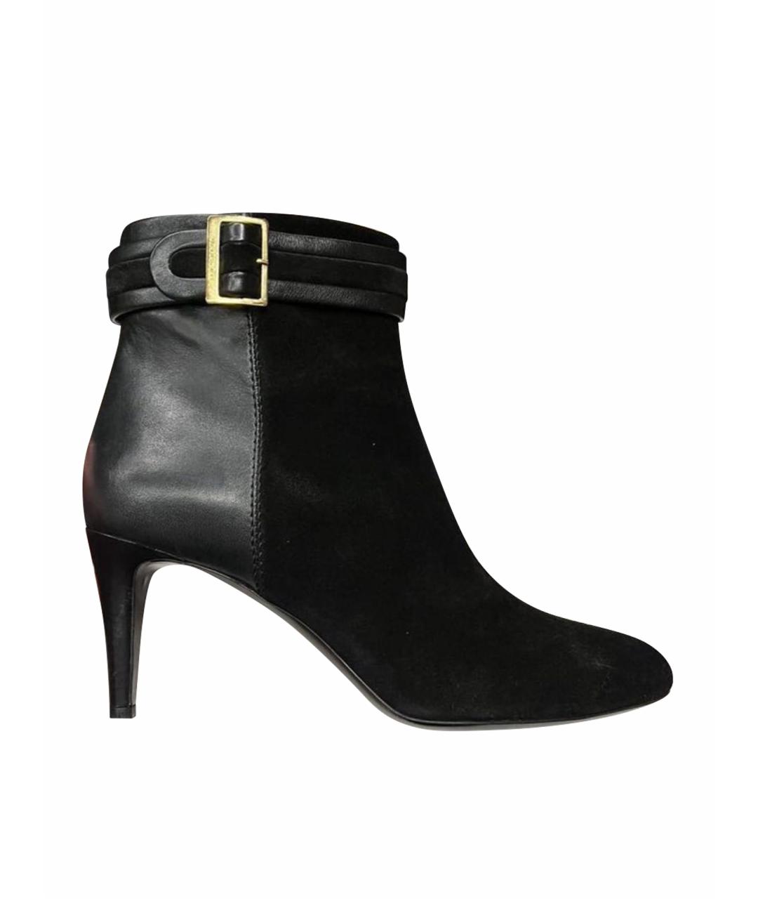 TESTONI Черные кожаные ботильоны, фото 1