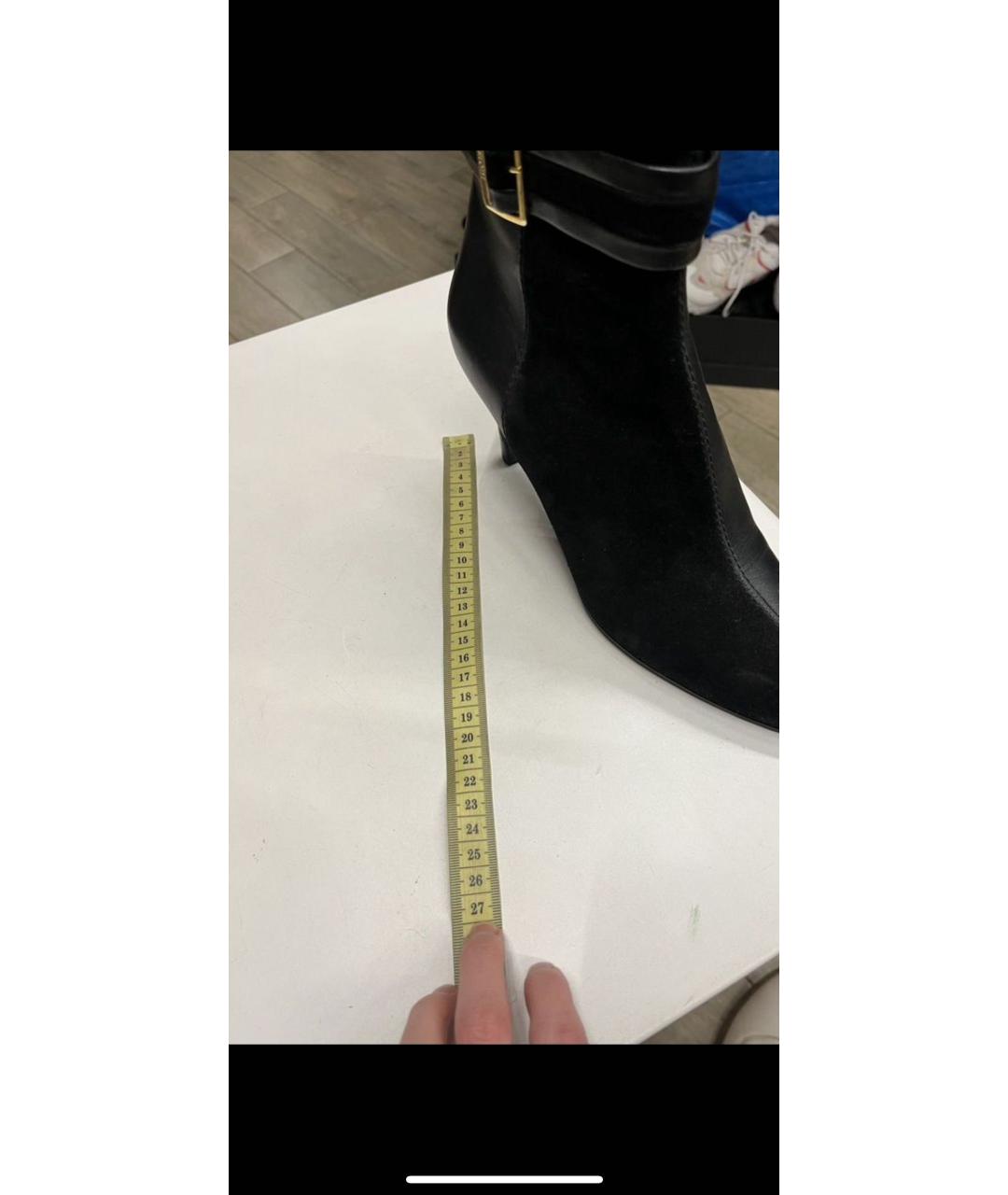 TESTONI Черные кожаные ботильоны, фото 3