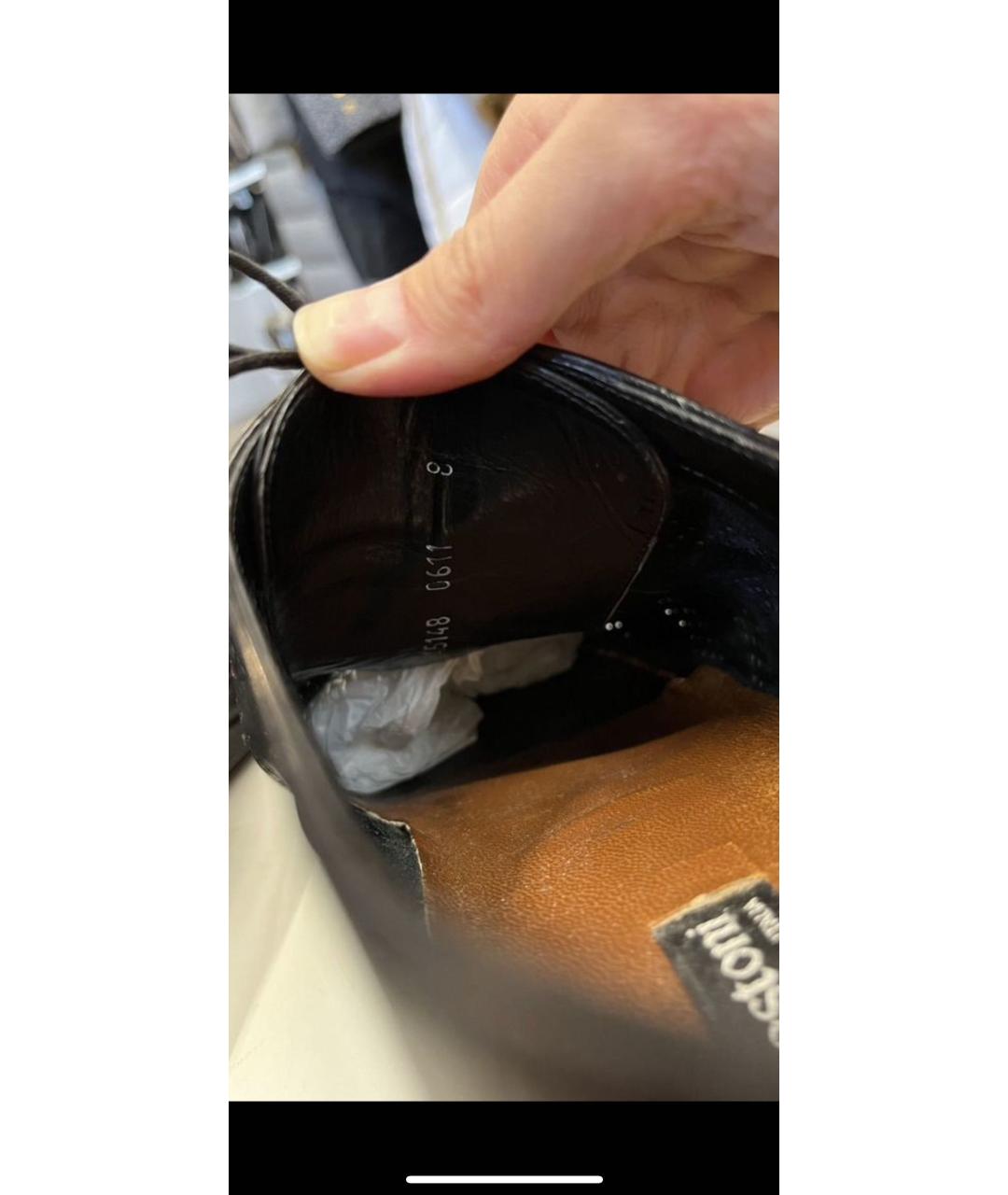 TESTONI Черные кожаные туфли, фото 6