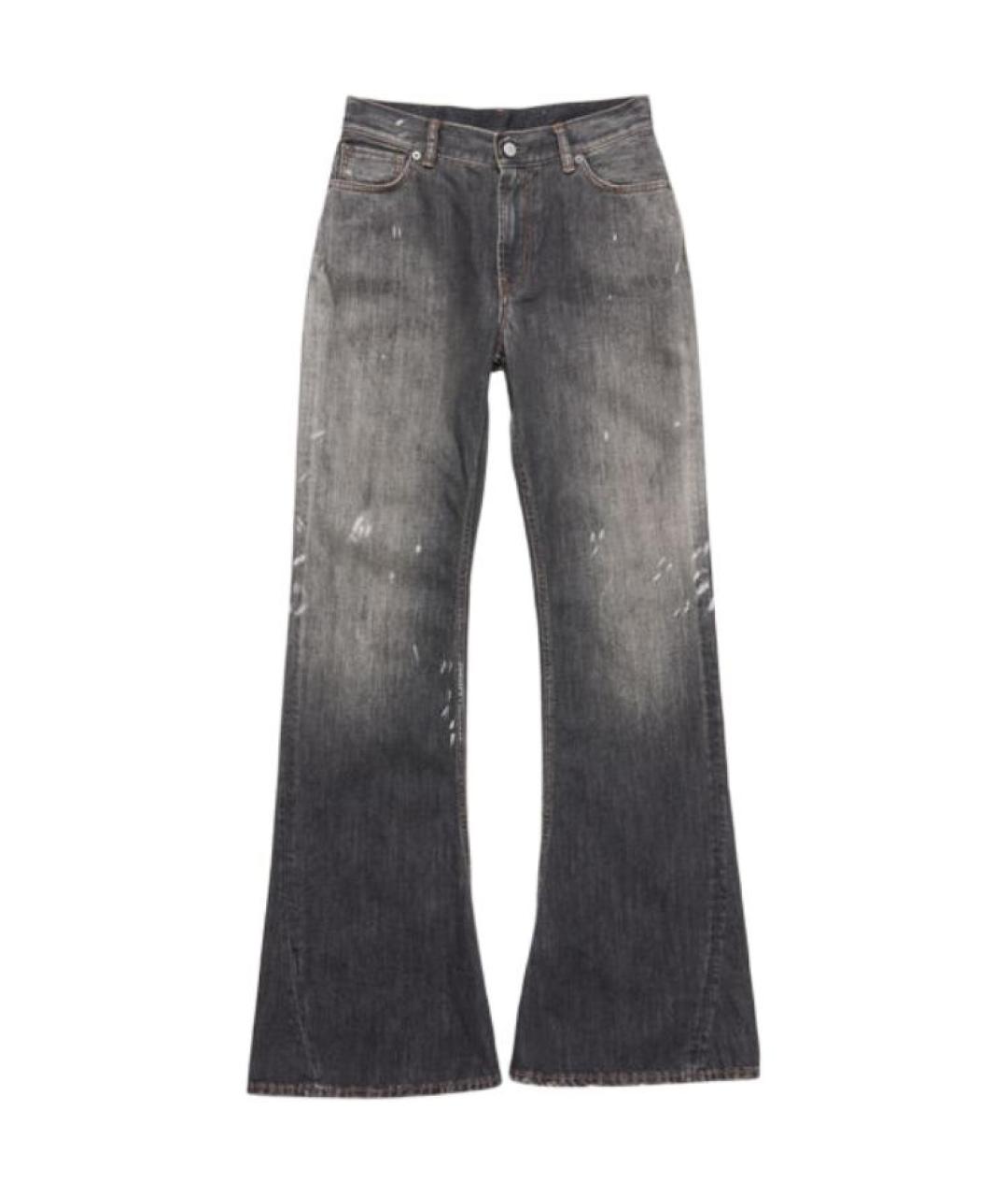ACNE STUDIOS Синие хлопковые прямые джинсы, фото 1
