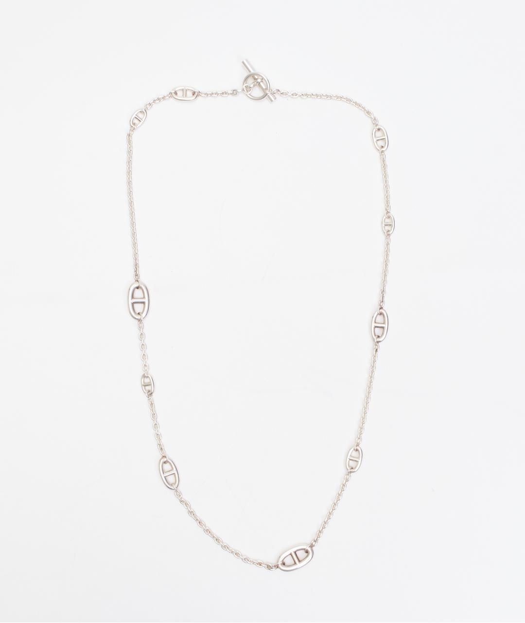 HERMES Серебряное серебряное колье, фото 7