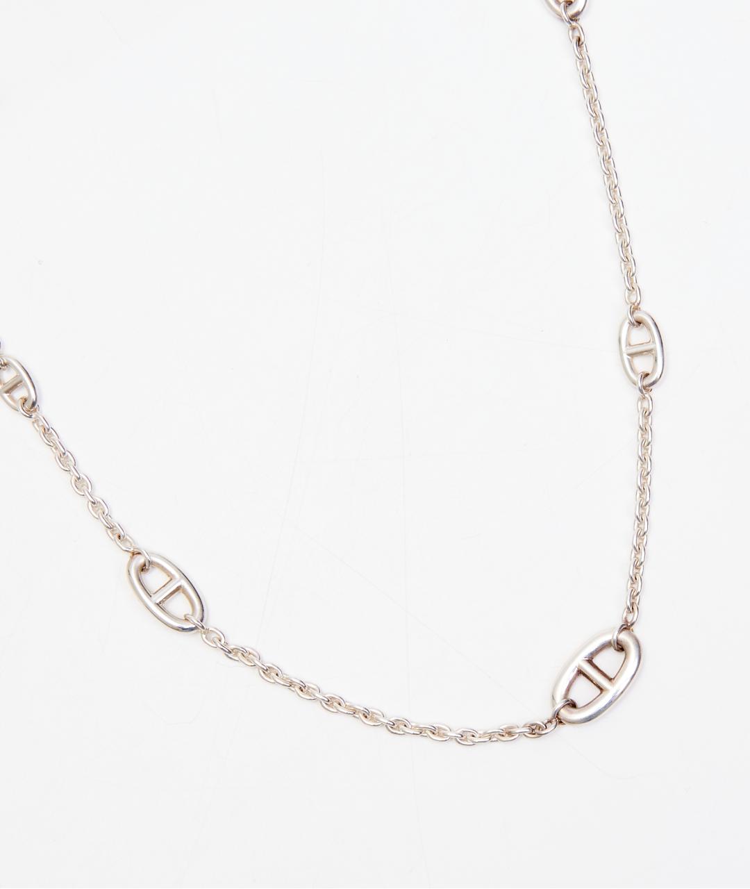 HERMES Серебряное серебряное колье, фото 4