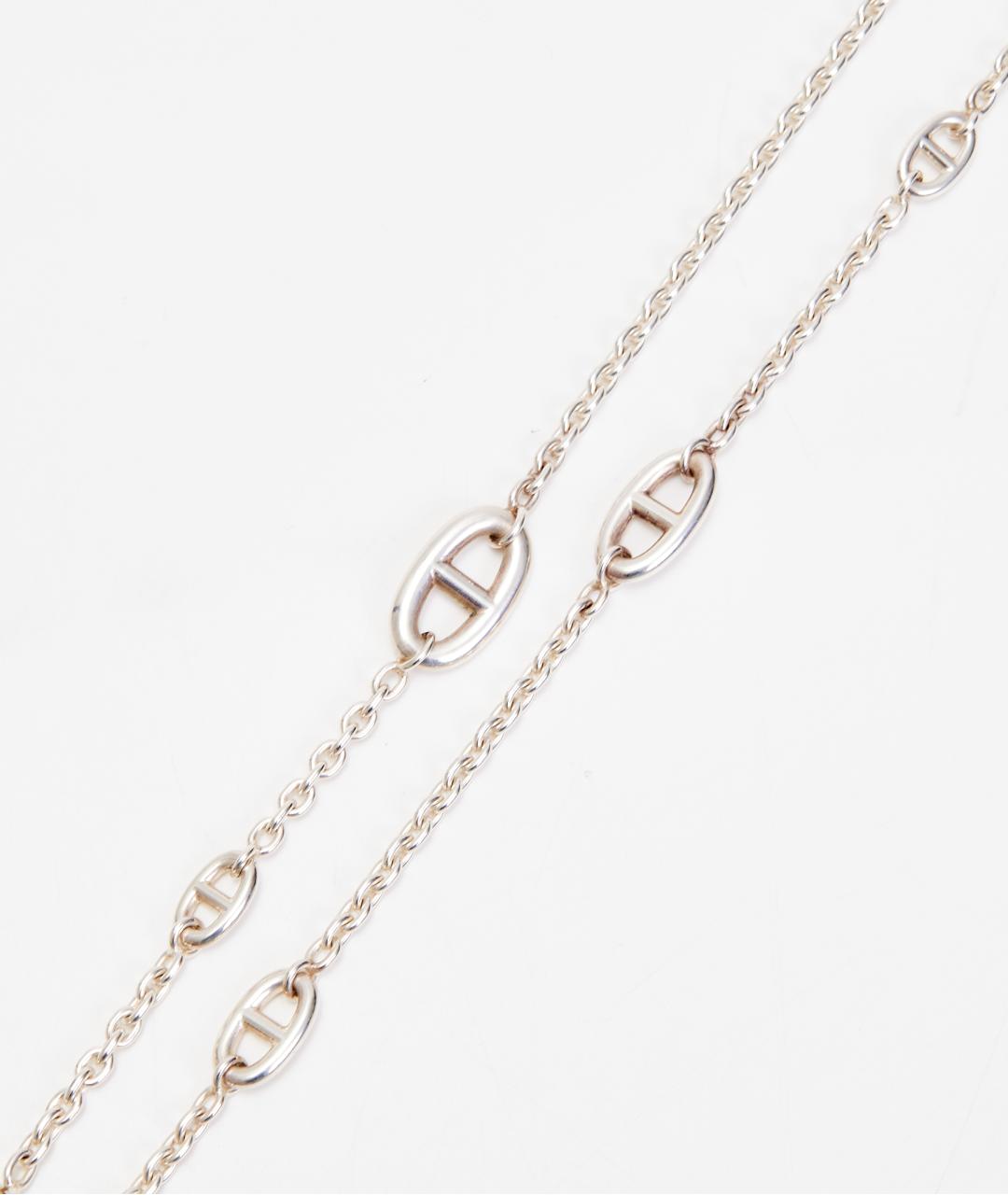 HERMES Серебряное серебряное колье, фото 3