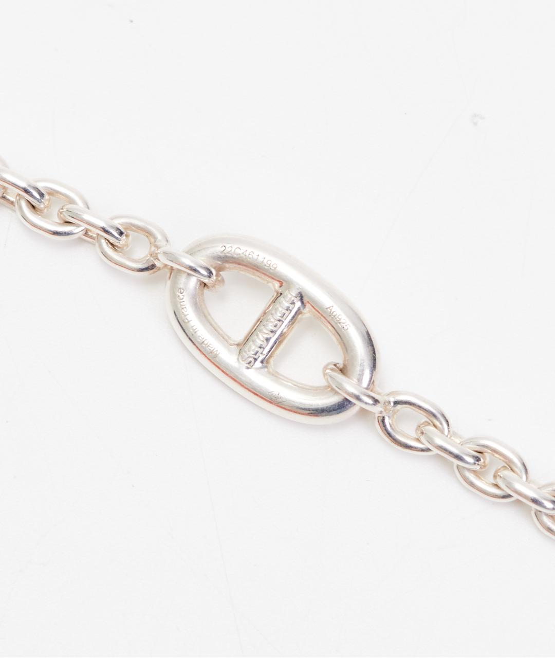 HERMES Серебряное серебряное колье, фото 2