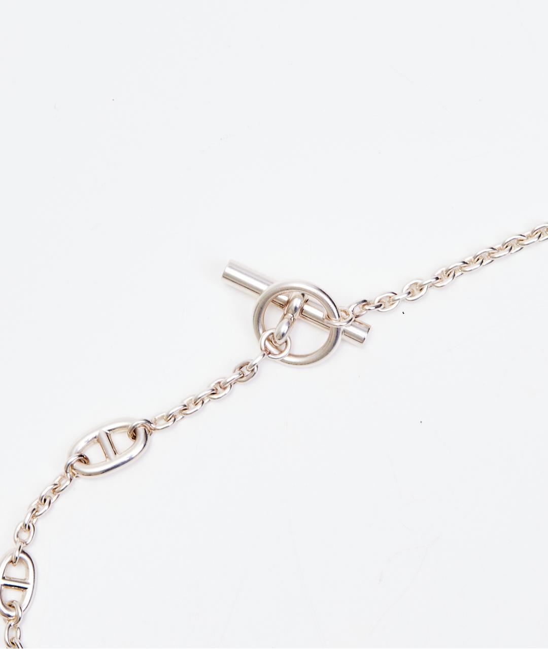 HERMES Серебряное серебряное колье, фото 5