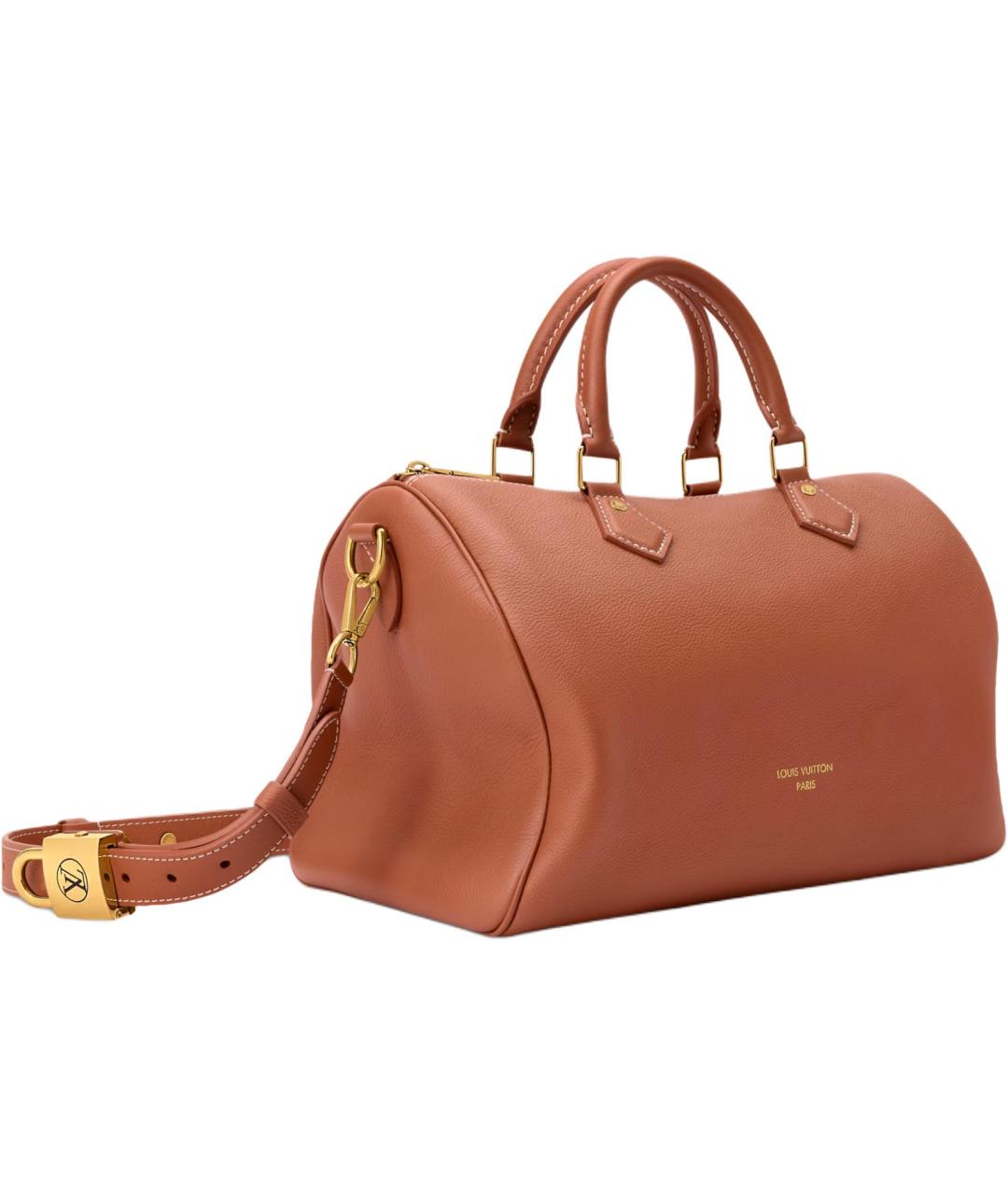 LOUIS VUITTON Коричневая кожаная дорожная/спортивная сумка, фото 2