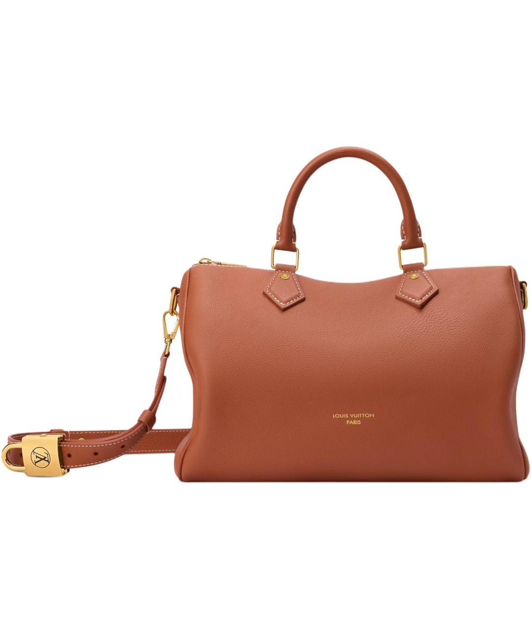 LOUIS VUITTON Коричневая кожаная дорожная/спортивная сумка, фото 1