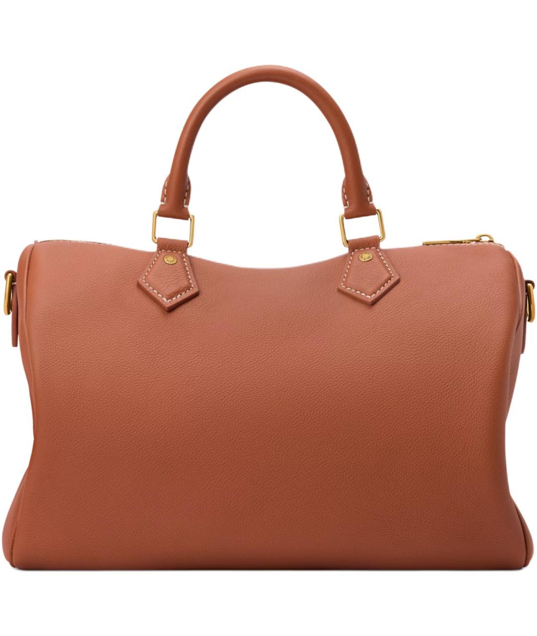 LOUIS VUITTON Коричневая кожаная дорожная/спортивная сумка, фото 3