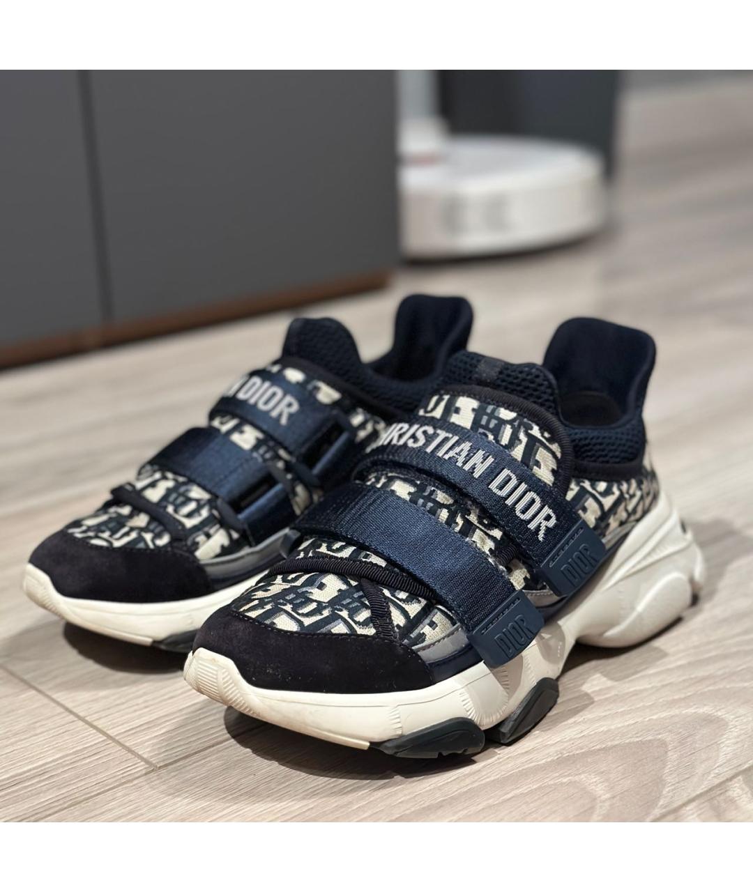 CHRISTIAN DIOR Темно-синие замшевые кроссовки, фото 2