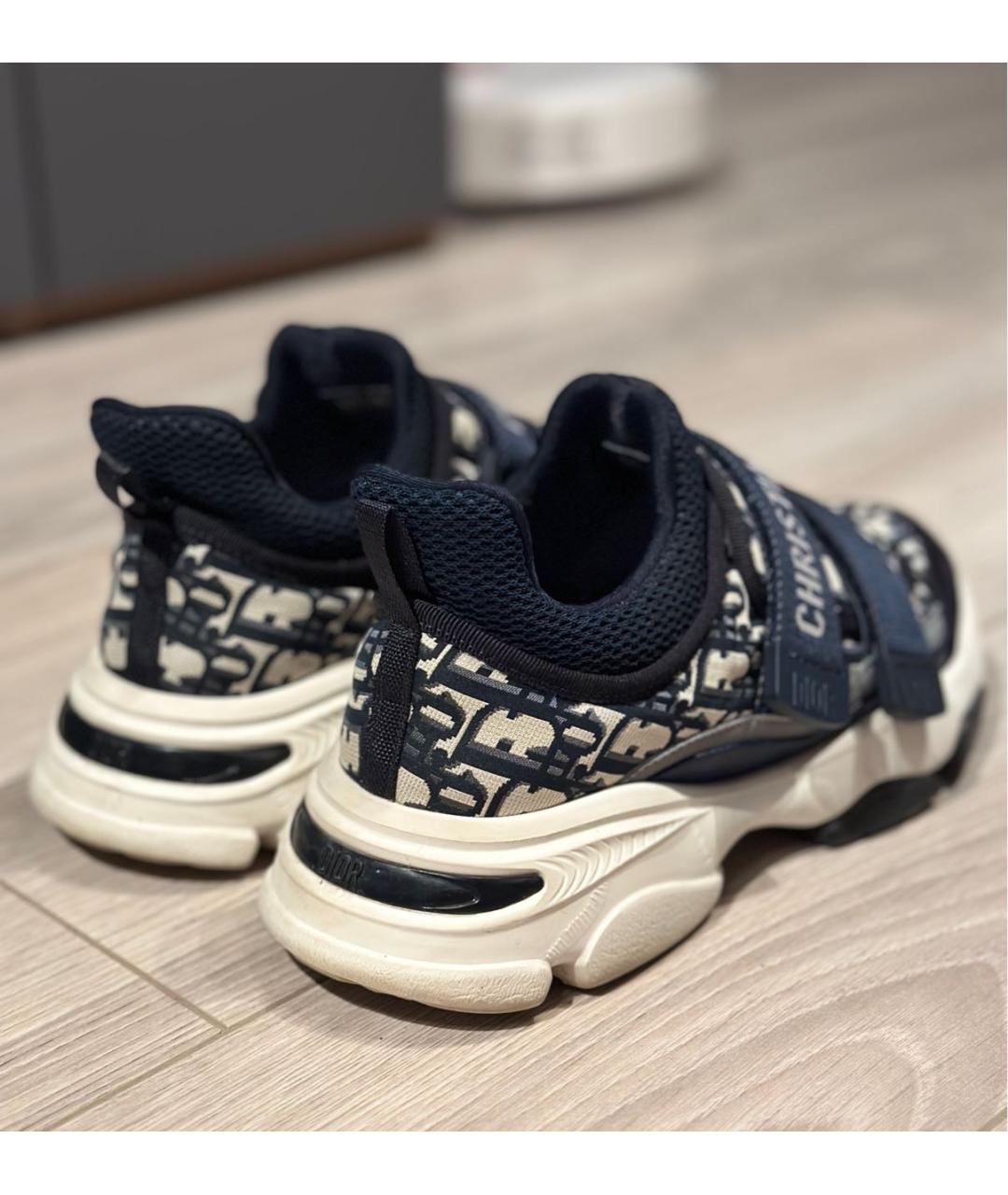 CHRISTIAN DIOR Темно-синие замшевые кроссовки, фото 5