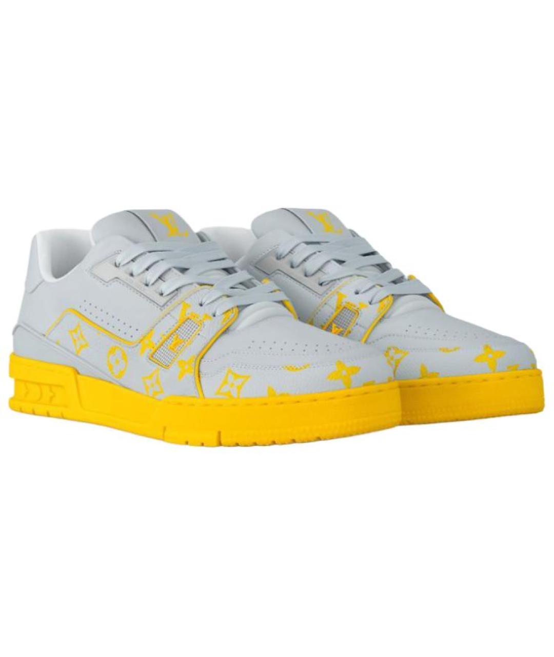 LOUIS VUITTON Серые низкие кроссовки / кеды, фото 3