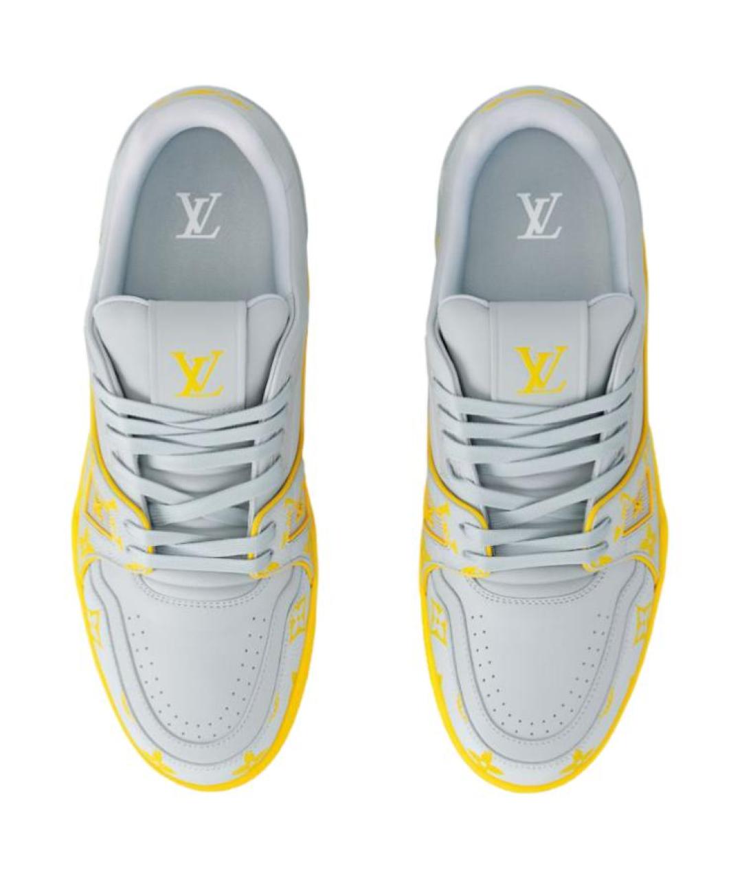 LOUIS VUITTON Серые низкие кроссовки / кеды, фото 4