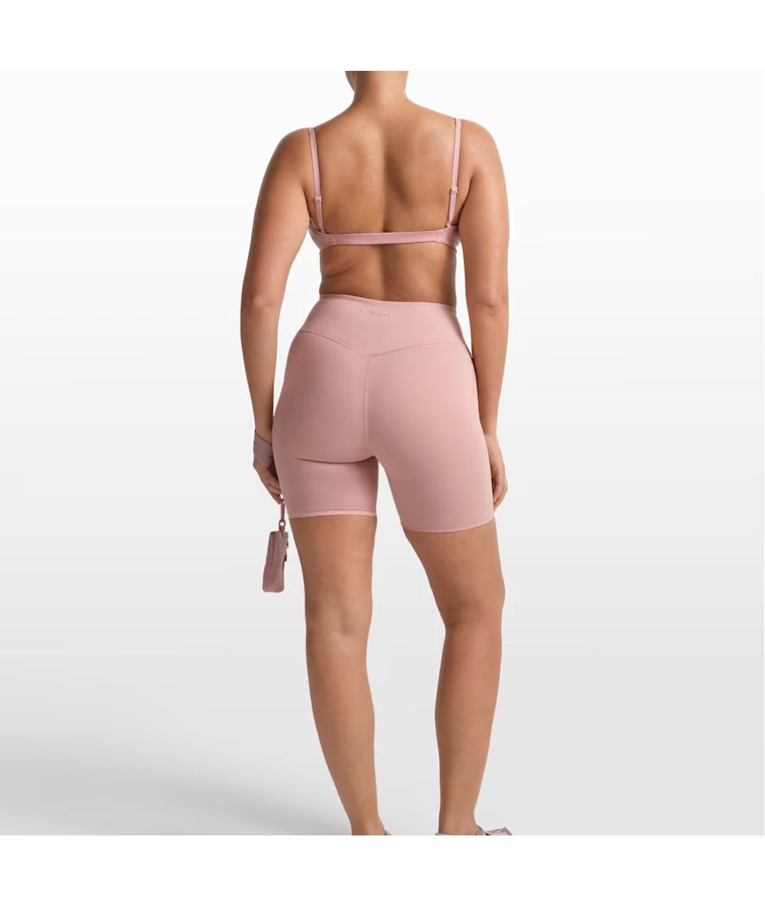 NIKE Розовые спортивные брюки и шорты, фото 2