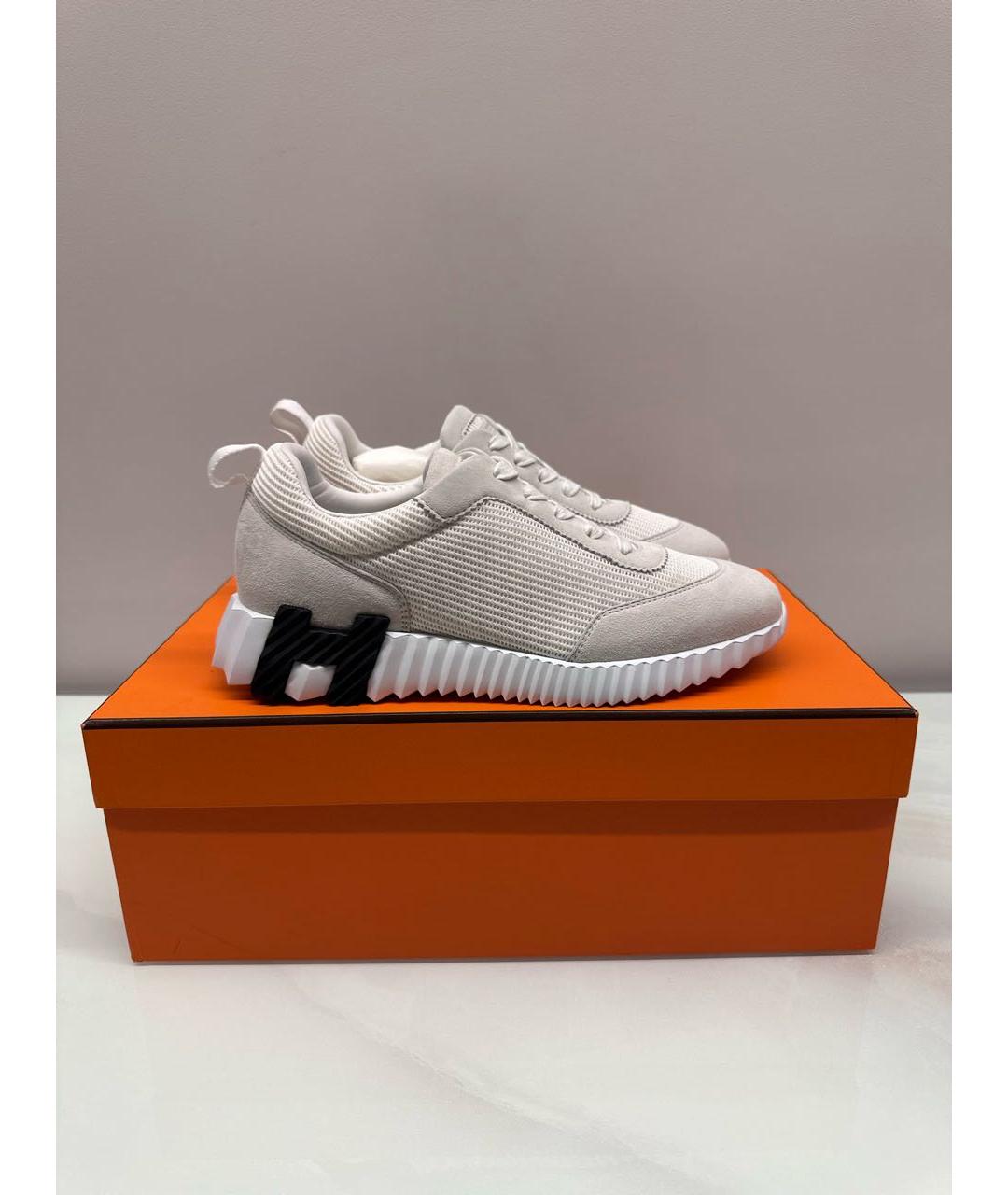 HERMES Белые кроссовки, фото 8